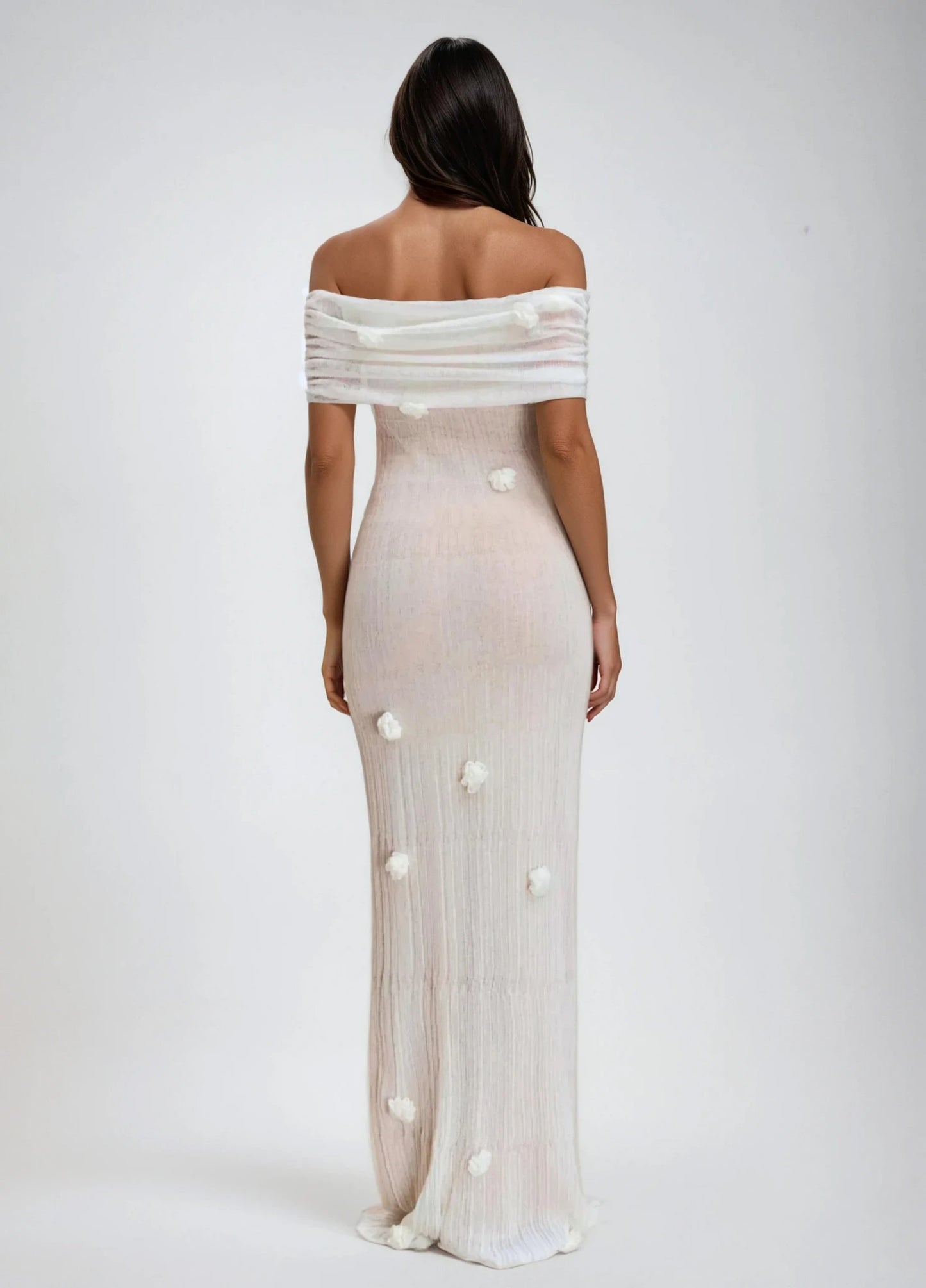 Celestine Knit Maxi Dress - Ivory