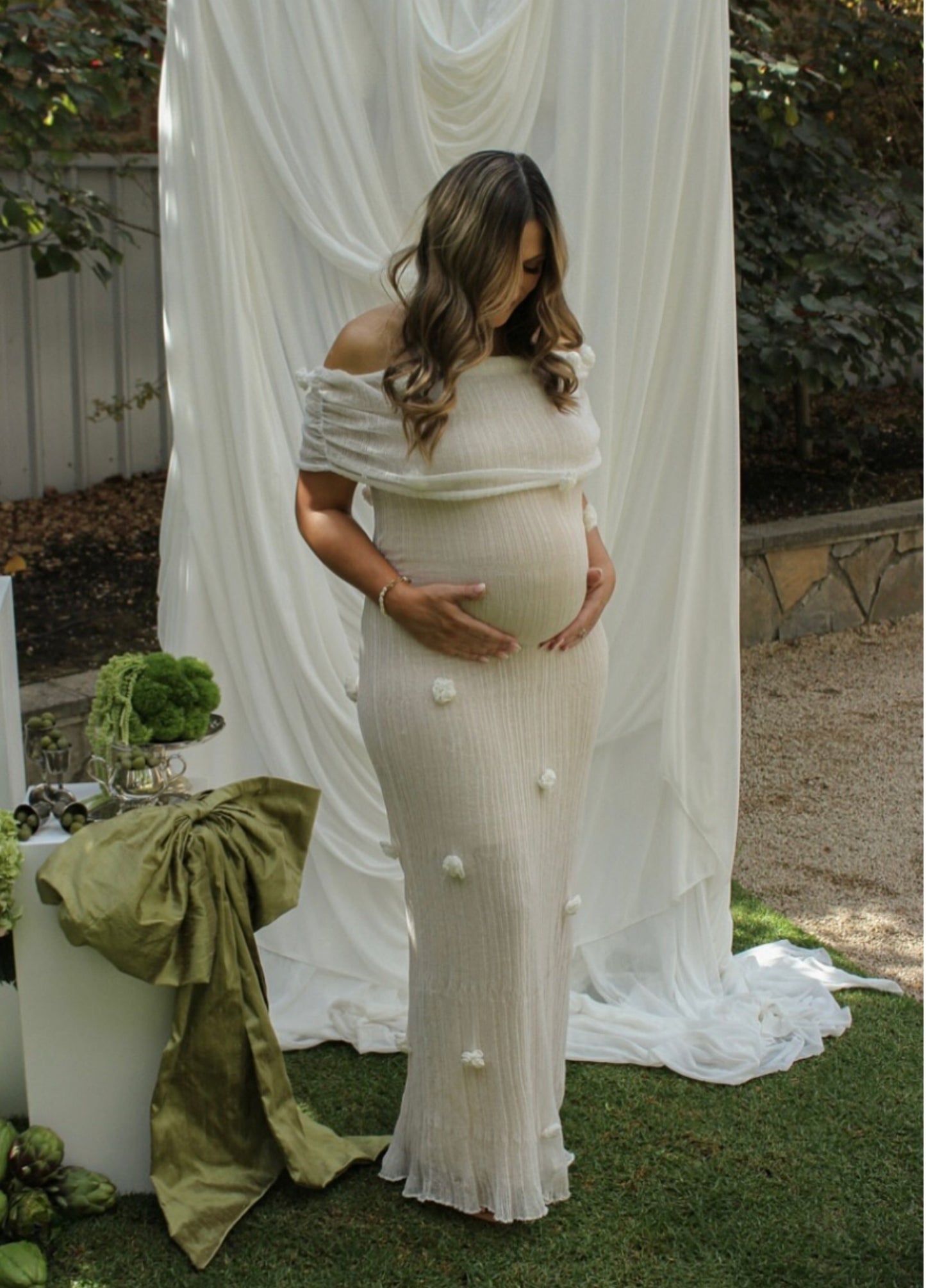 Celestine Knit Maxi Dress - Ivory