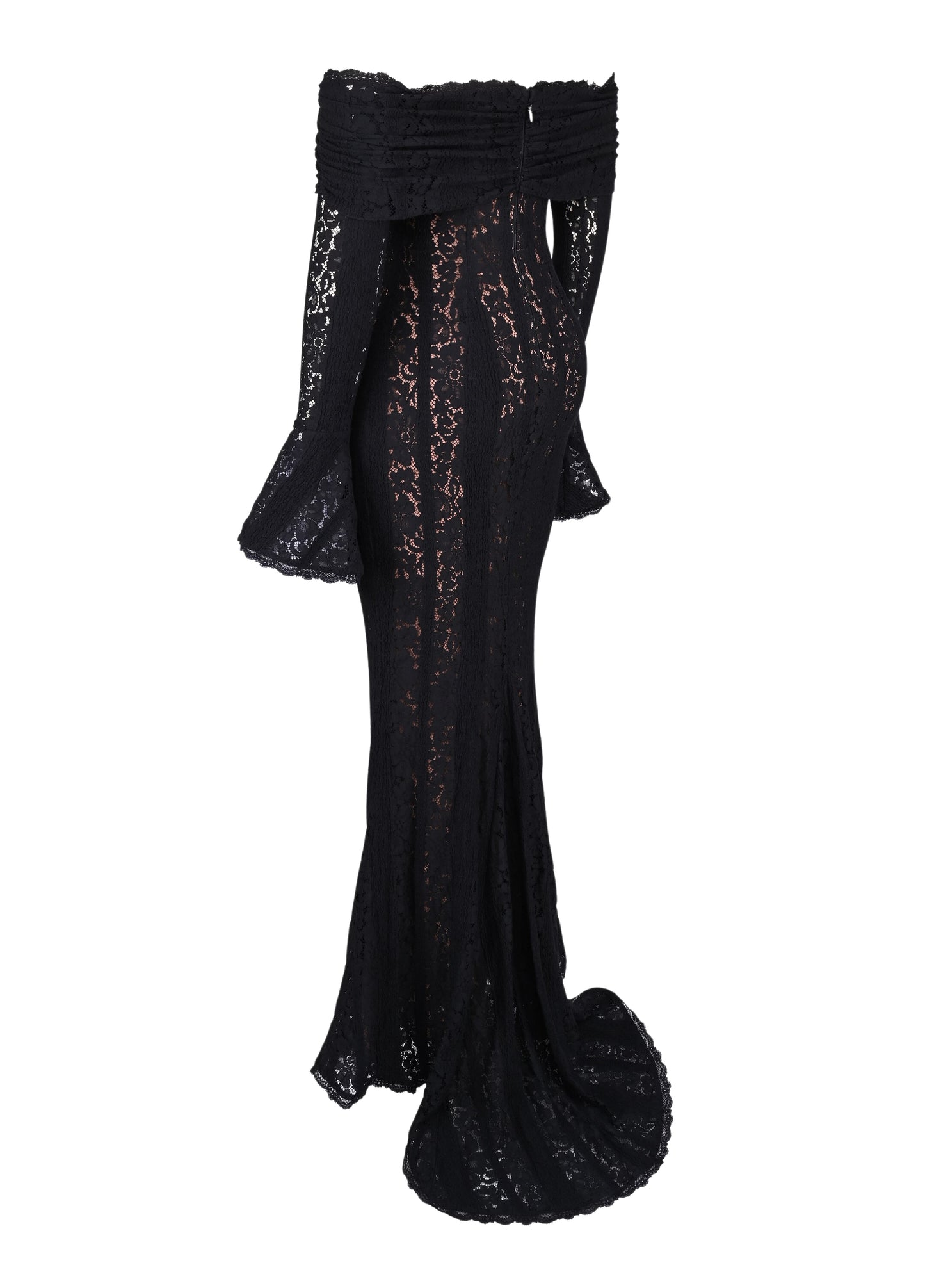 Clarisse Lace Maxi Dress - Black