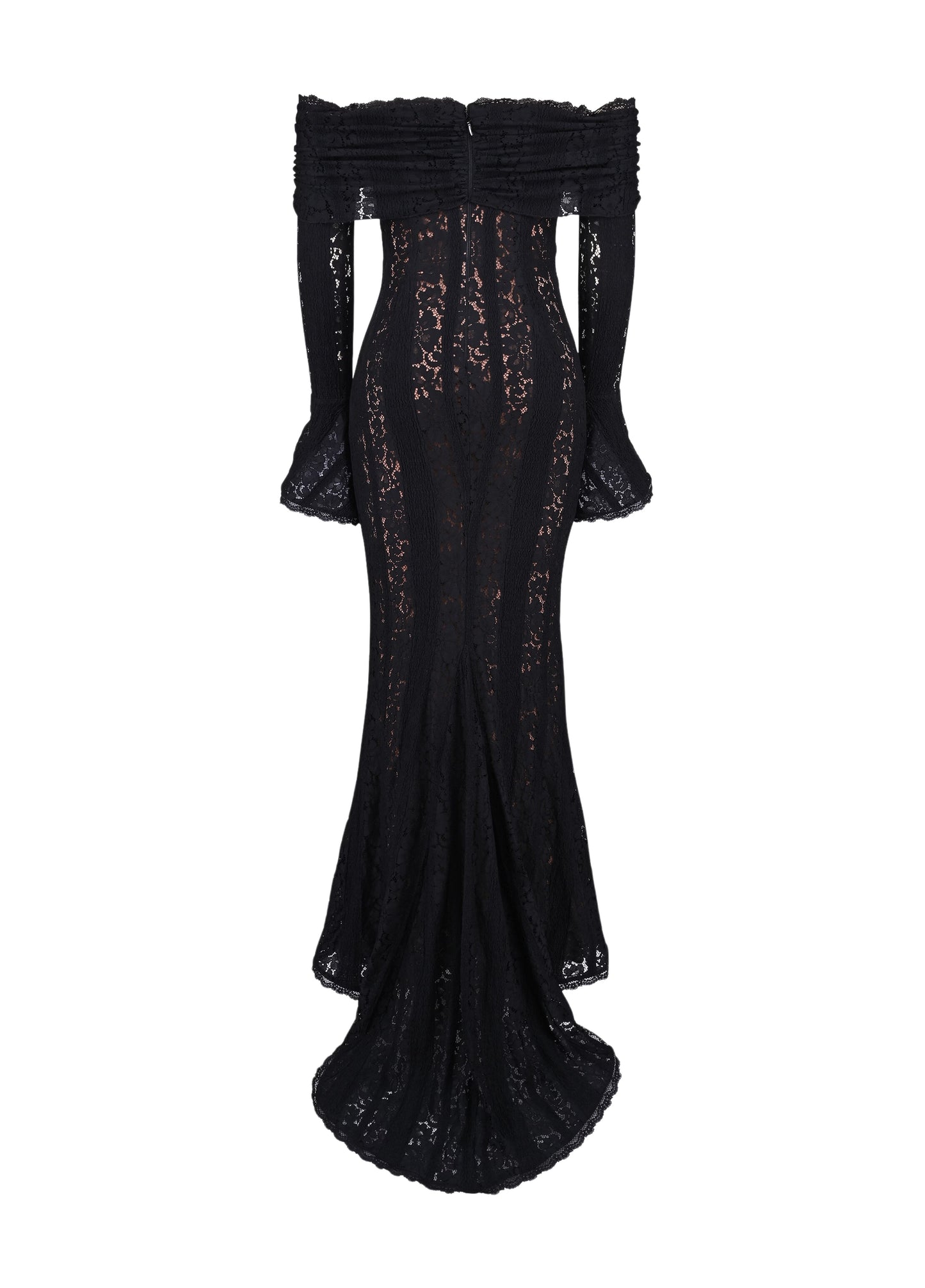 Clarisse Lace Maxi Dress - Black