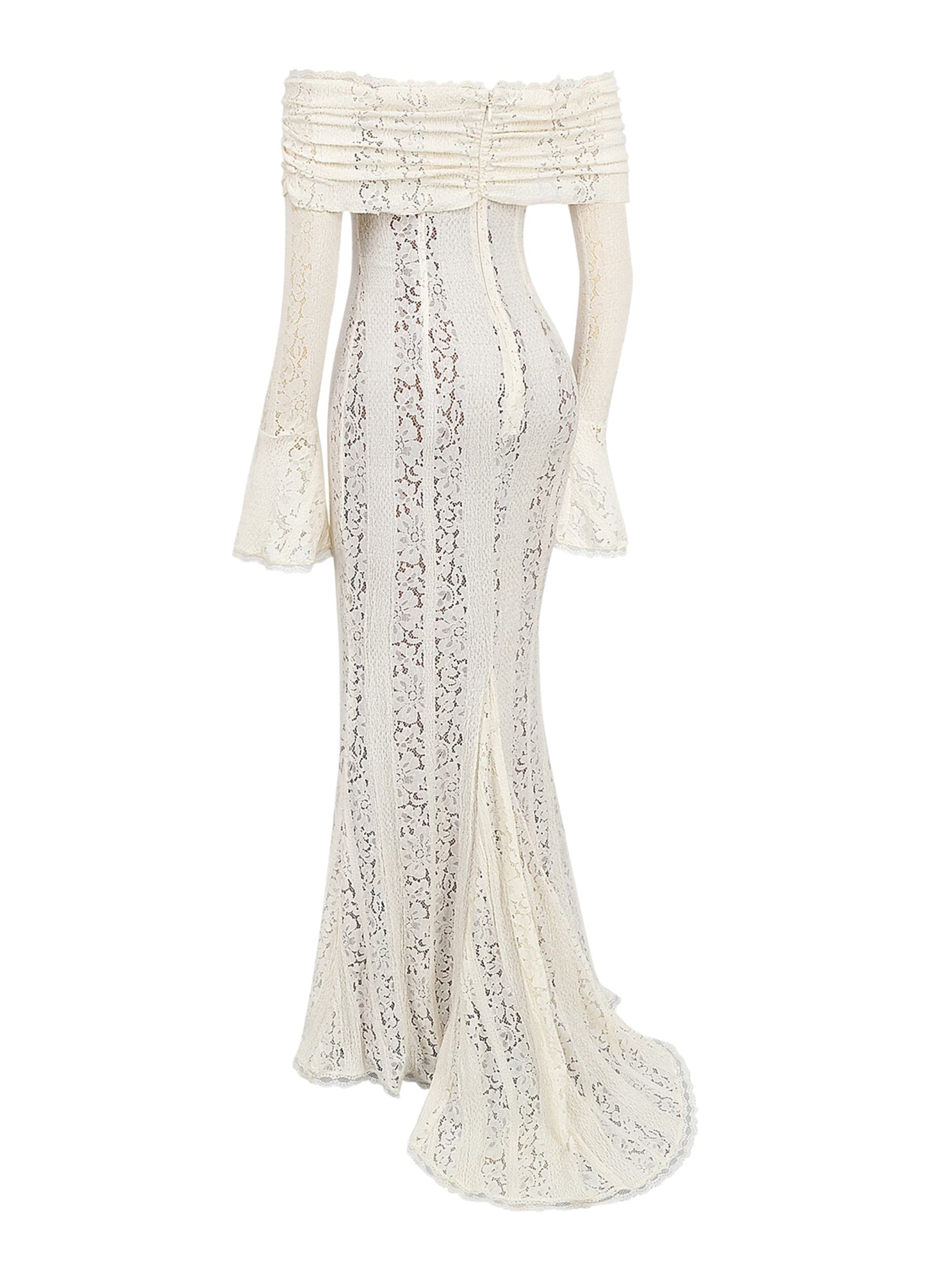 Clarisse Lace Maxi Dress - White