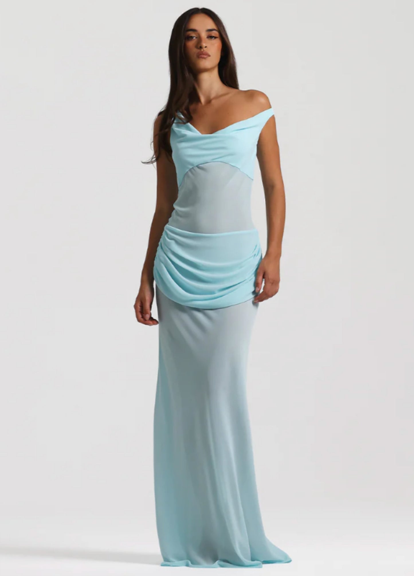 Elysia Maxi Dress - Sky Blue