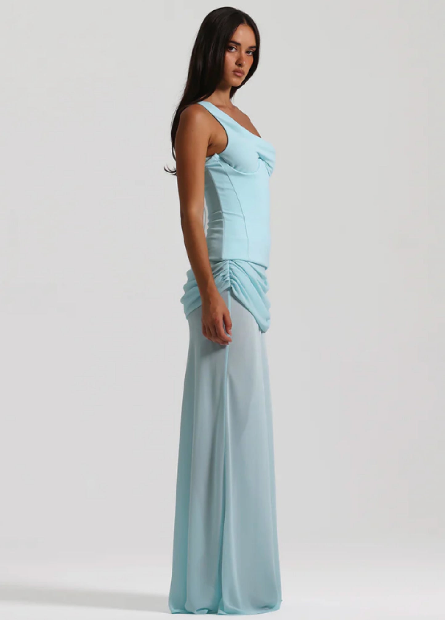 Elysia Maxi Dress - Sky Blue