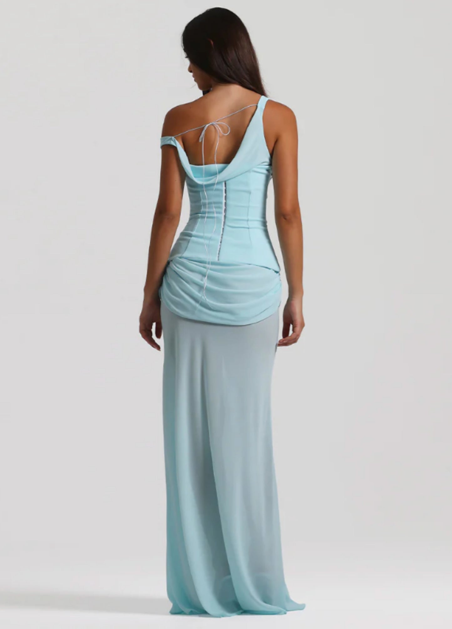 Elysia Maxi Dress - Sky Blue