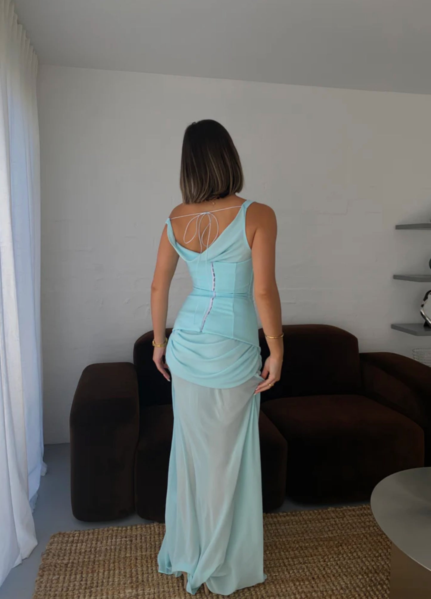Elysia Maxi Dress - Sky Blue