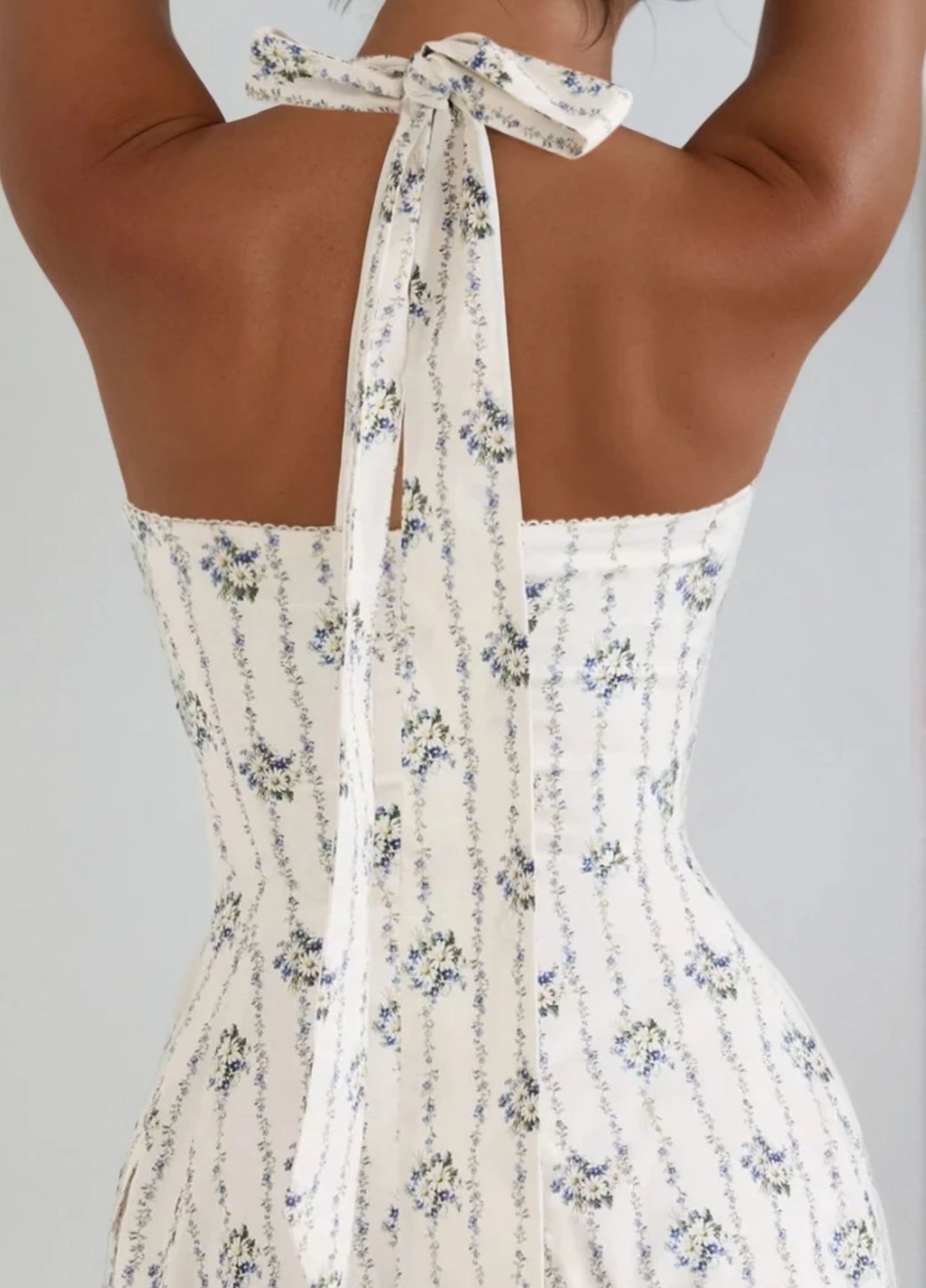 Isabelle Midi Dress - Cream Floral
