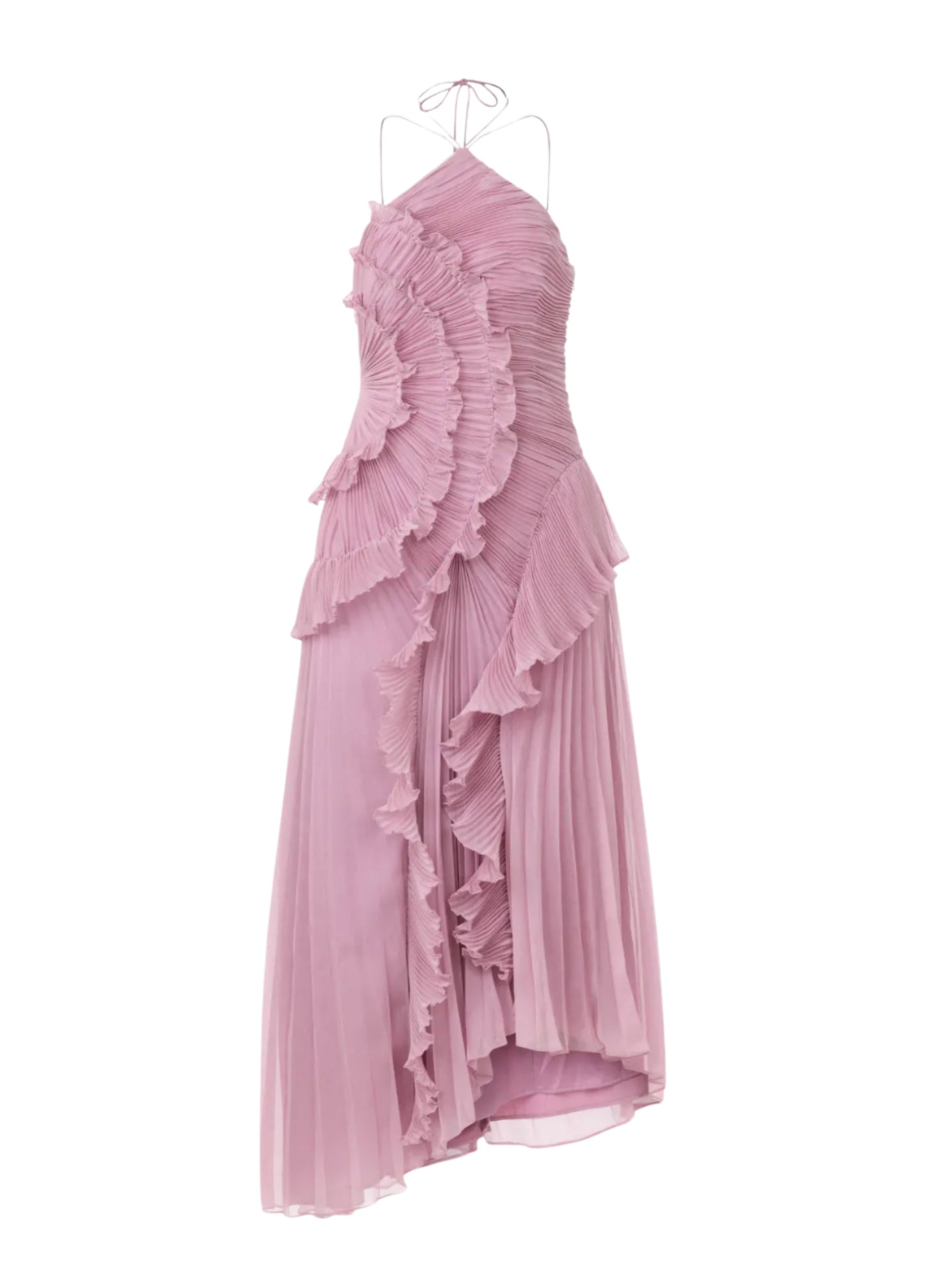 Isolde Ruffle Maxi Dress - Lilac