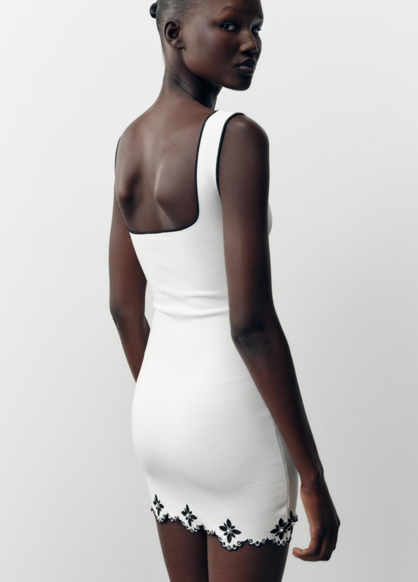 Liora Pearl Mini Dress - White