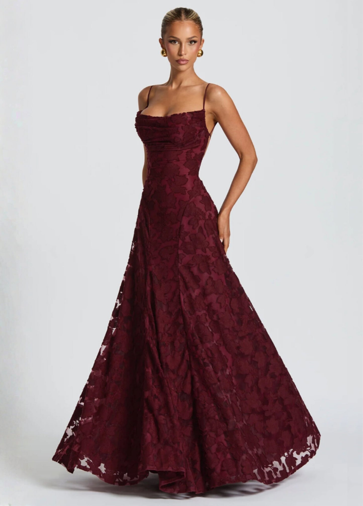 Lucia Maxi Dress - Wine