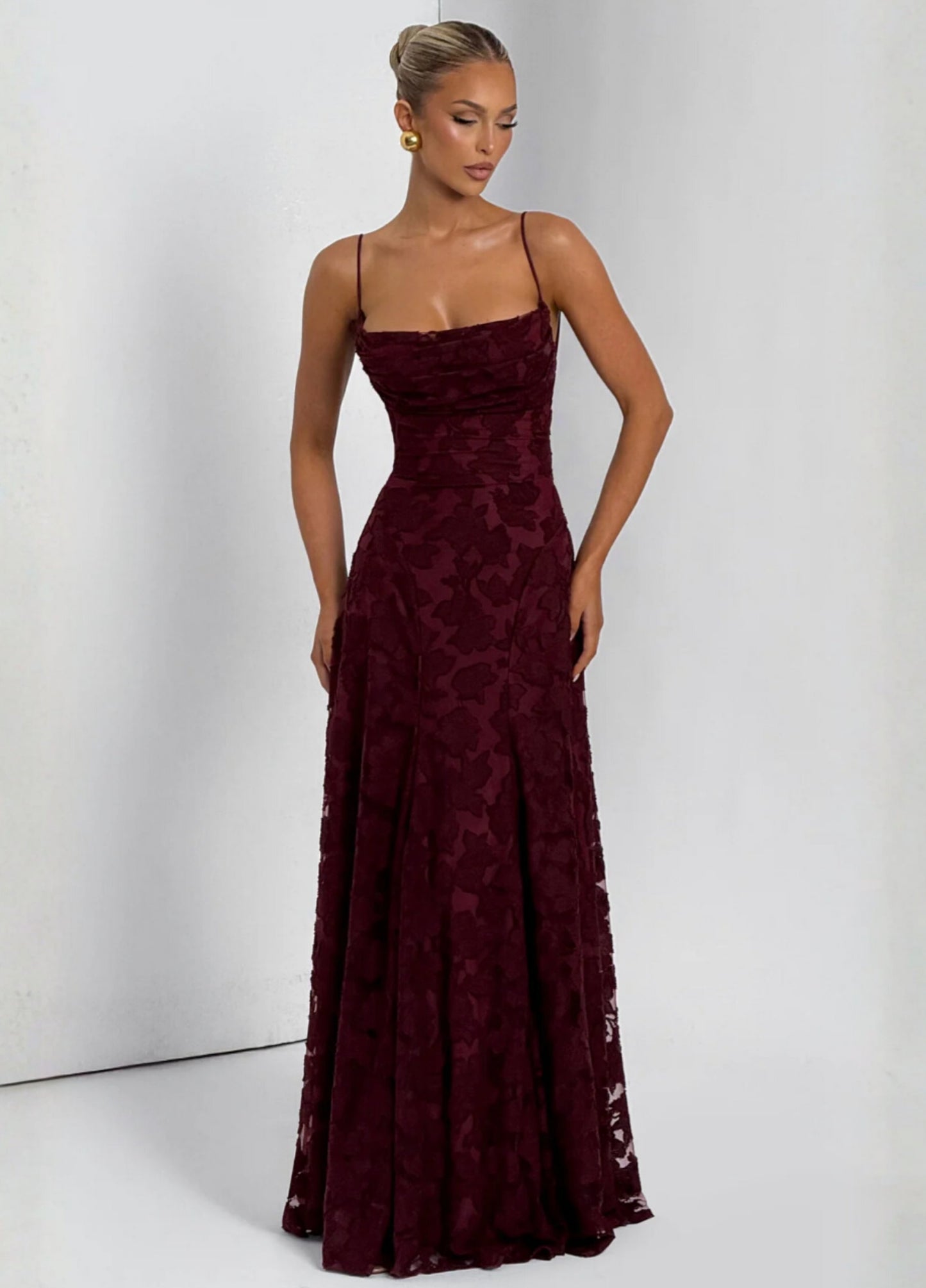 Lucia Maxi Dress - Wine