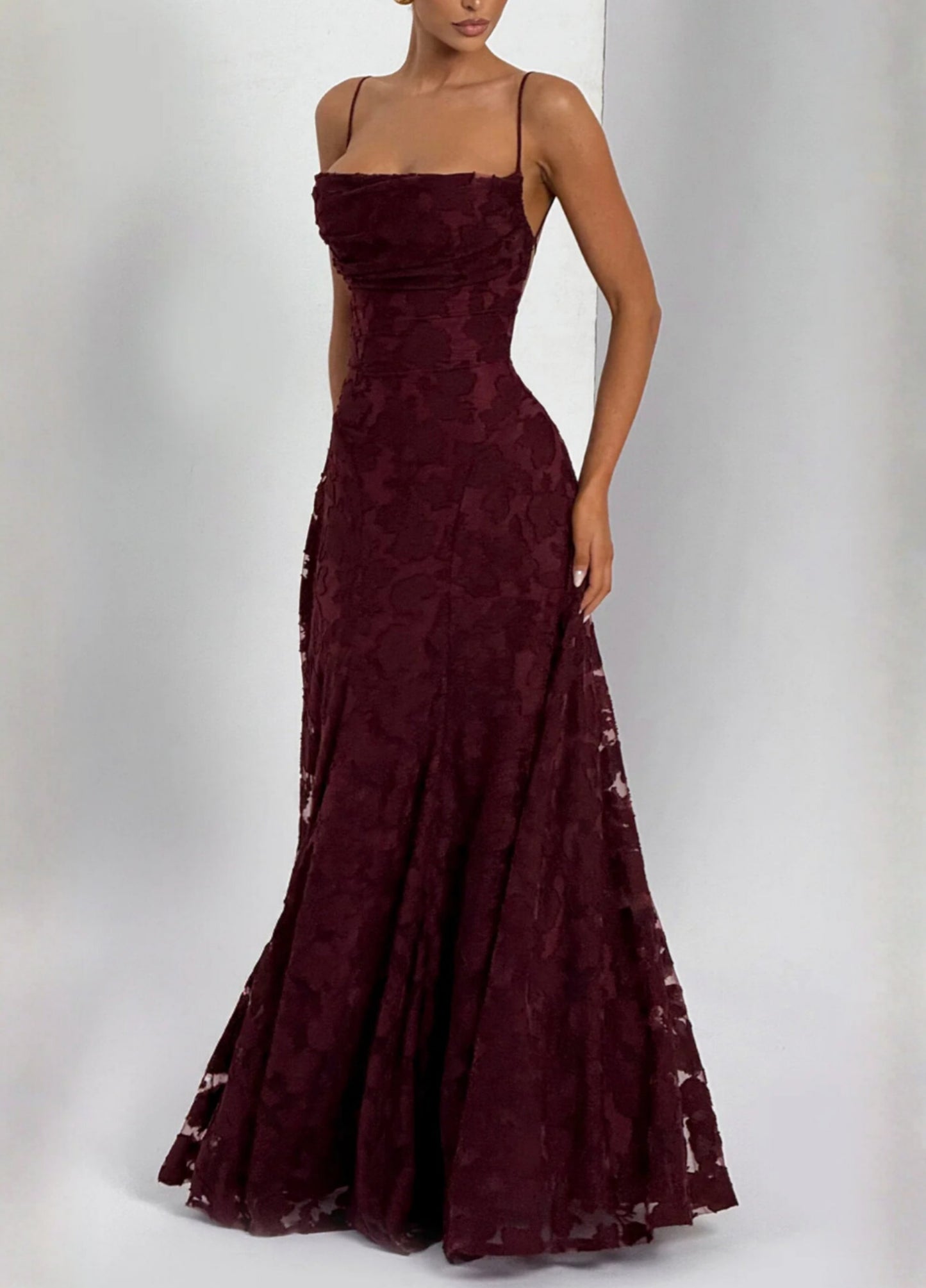Lucia Maxi Dress - Wine