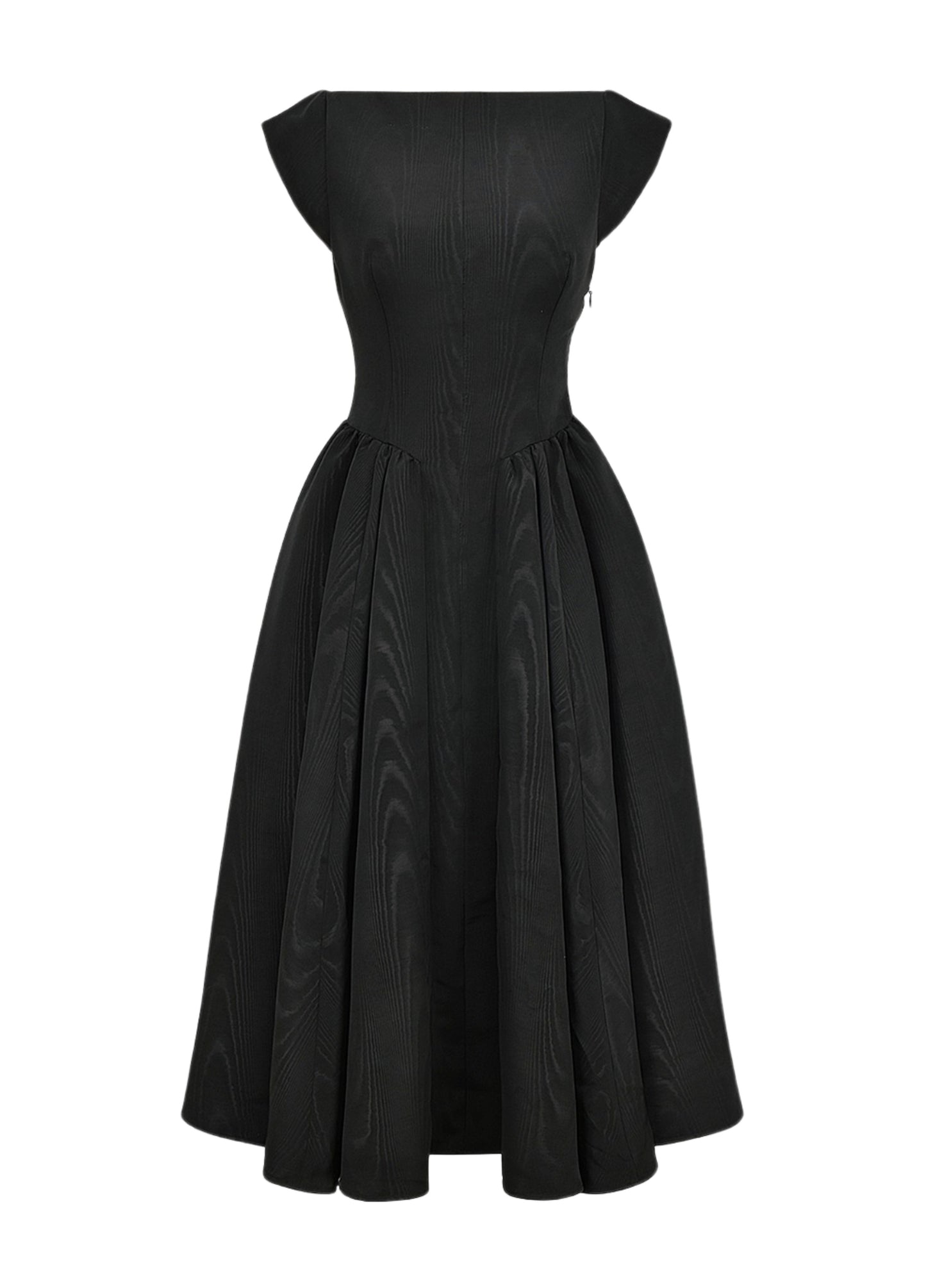 Odette Backless Midi Dress - Black