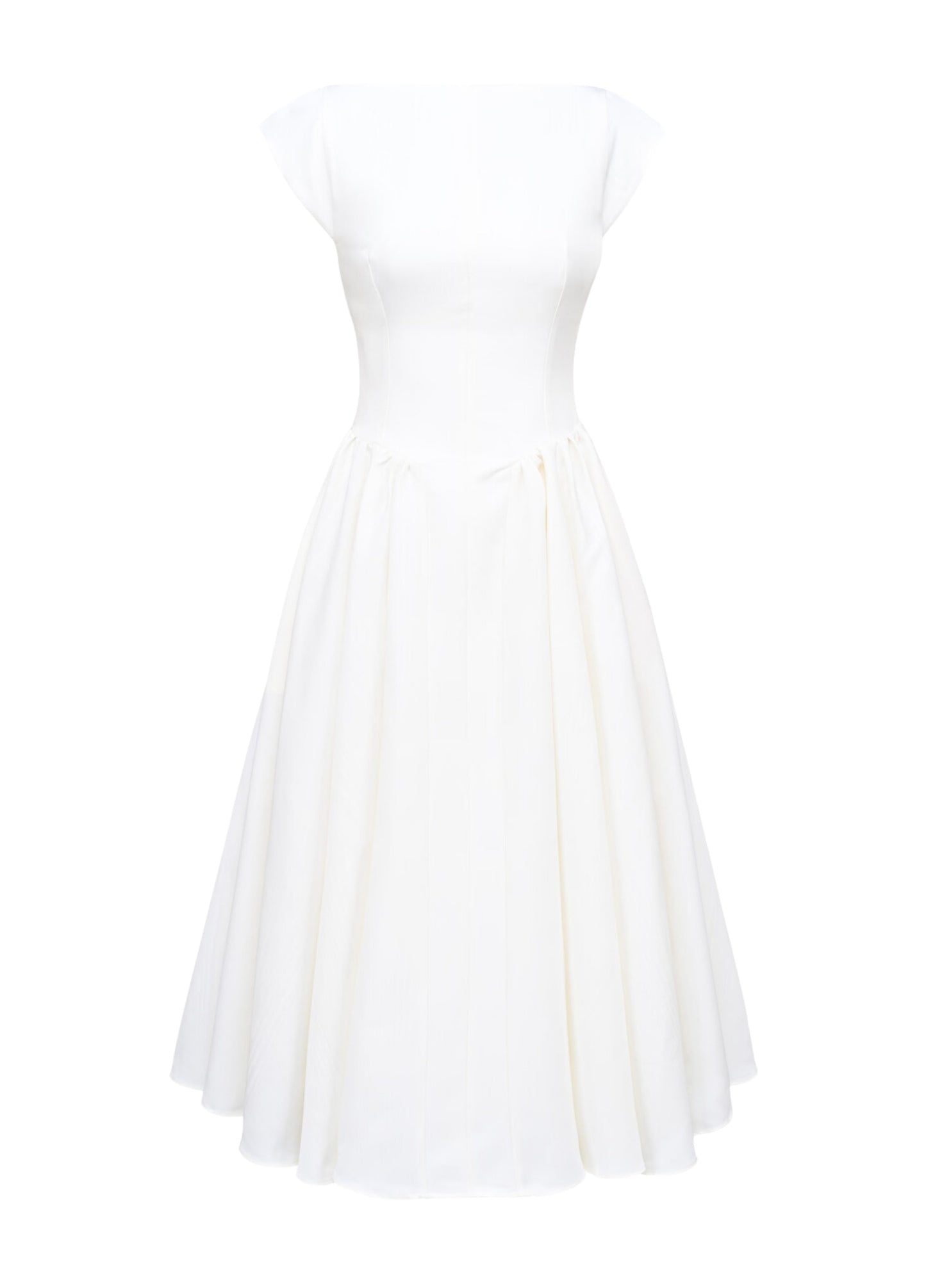 Odette Backless Midi Dress - Ivory