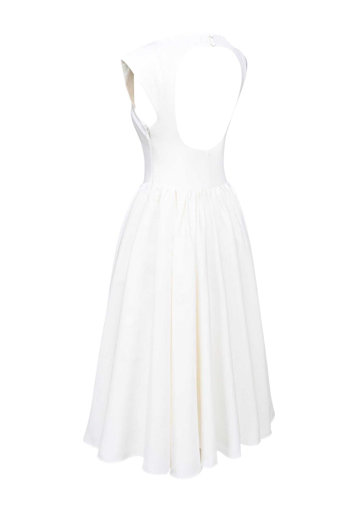 Odette Backless Midi Dress - Ivory