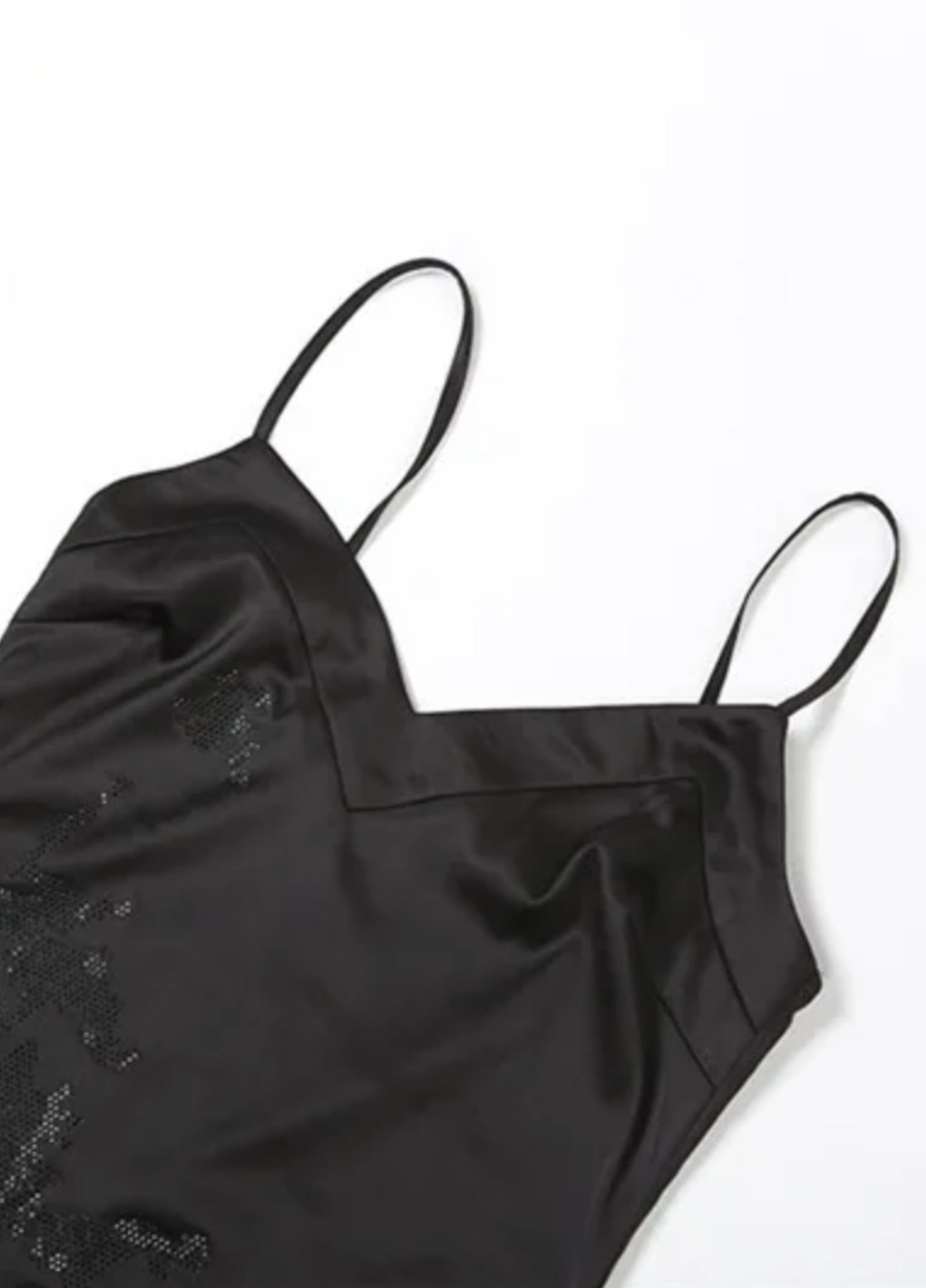 Ravena Satin Maxi Dress - Black