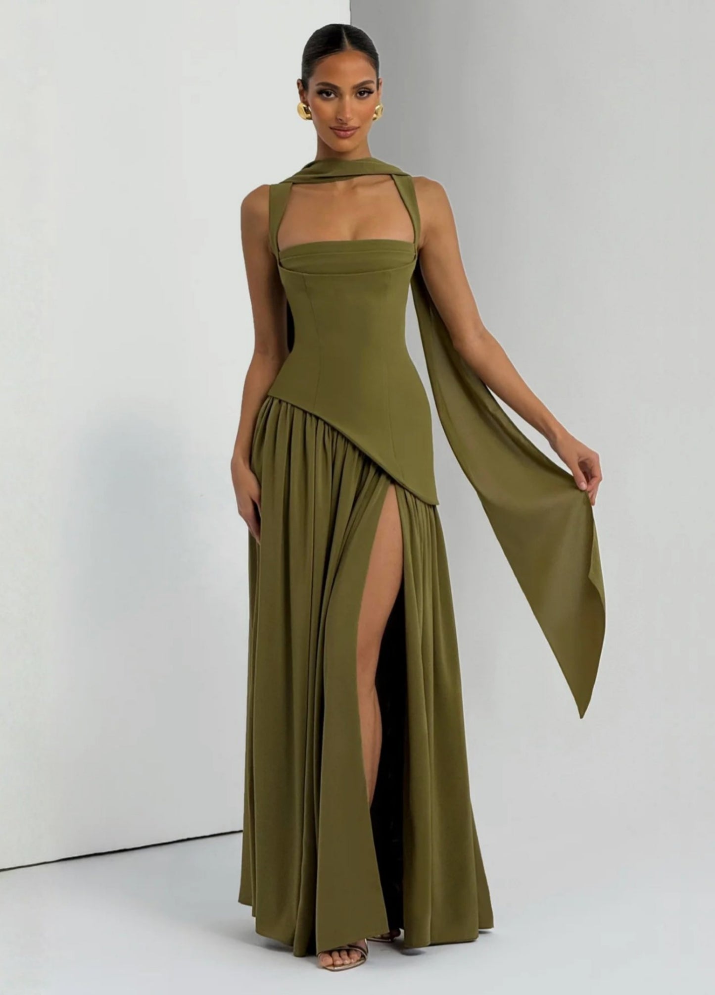 Sabine Maxi Dress - Olive