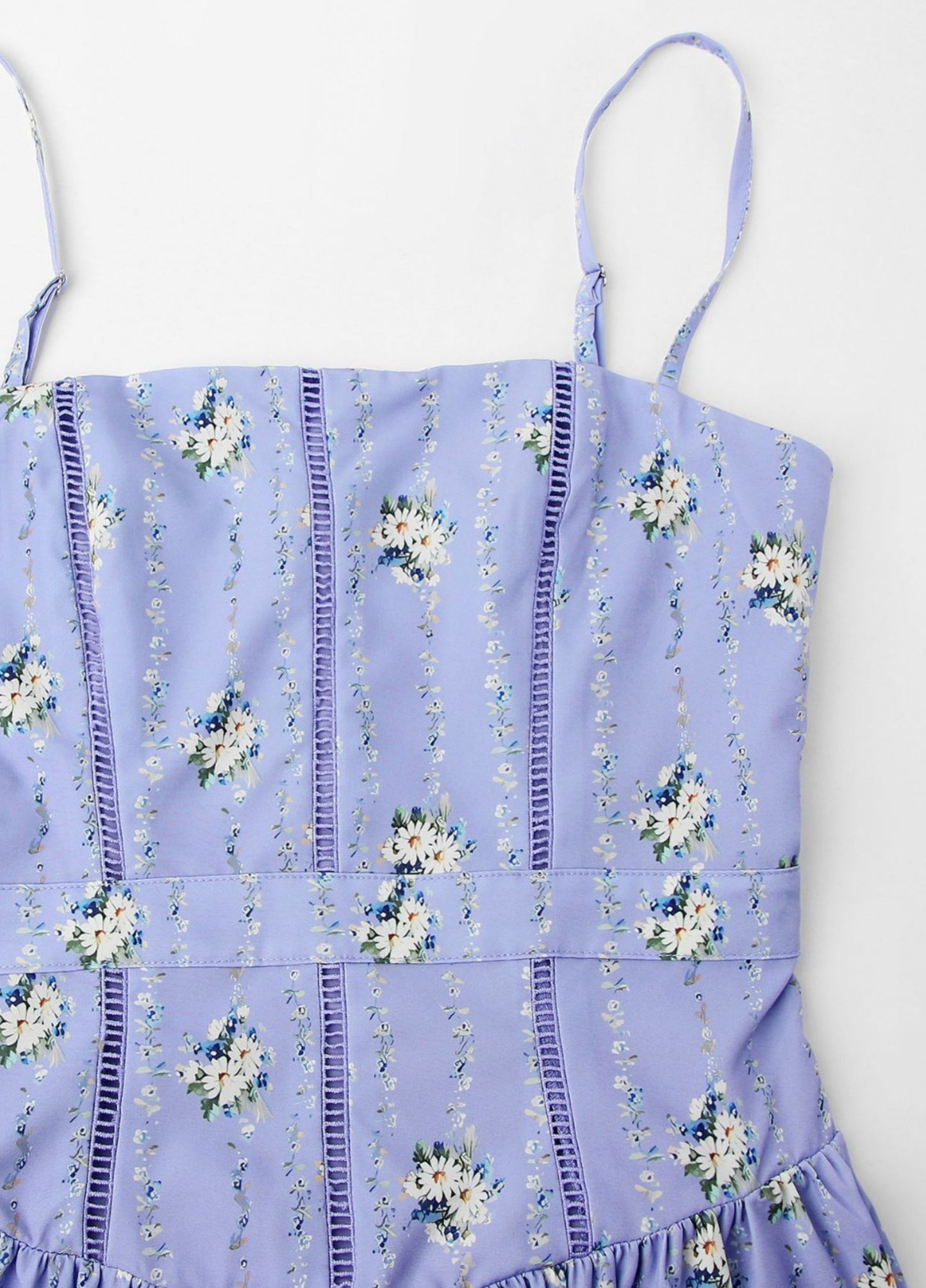 Seraphina Midi Dress - Classic Blue Floral