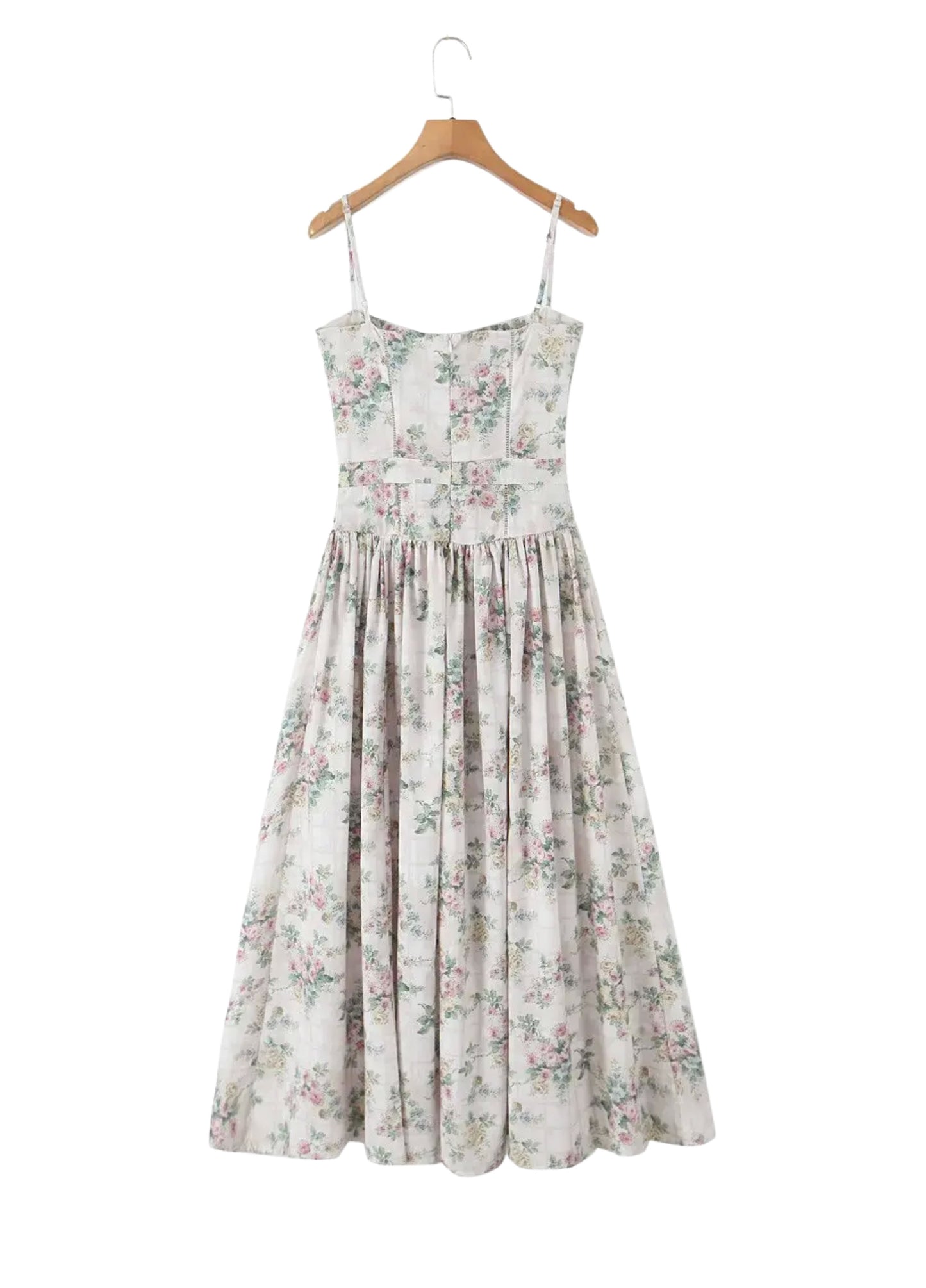 Seraphina Midi Dress - Cream Floral