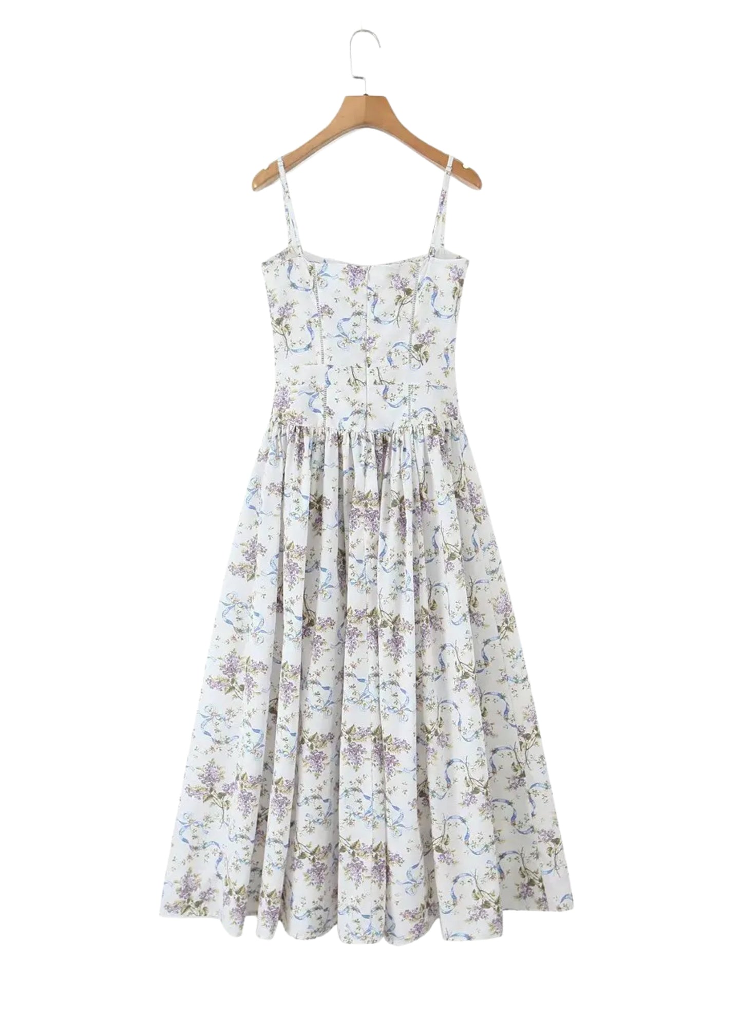 Seraphina Midi Dress - Off-White Floral