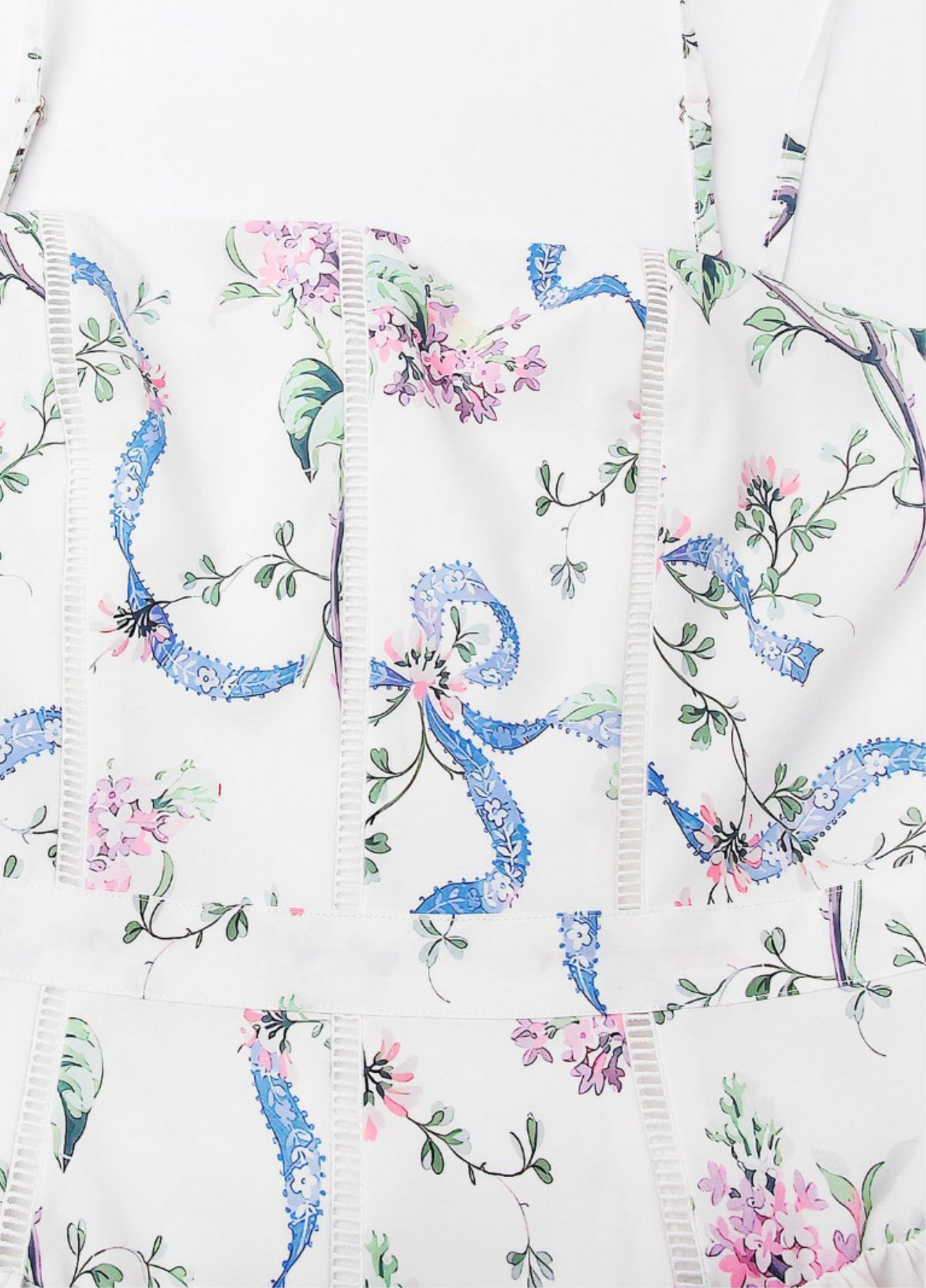 Seraphina Midi Dress - Off-White Floral