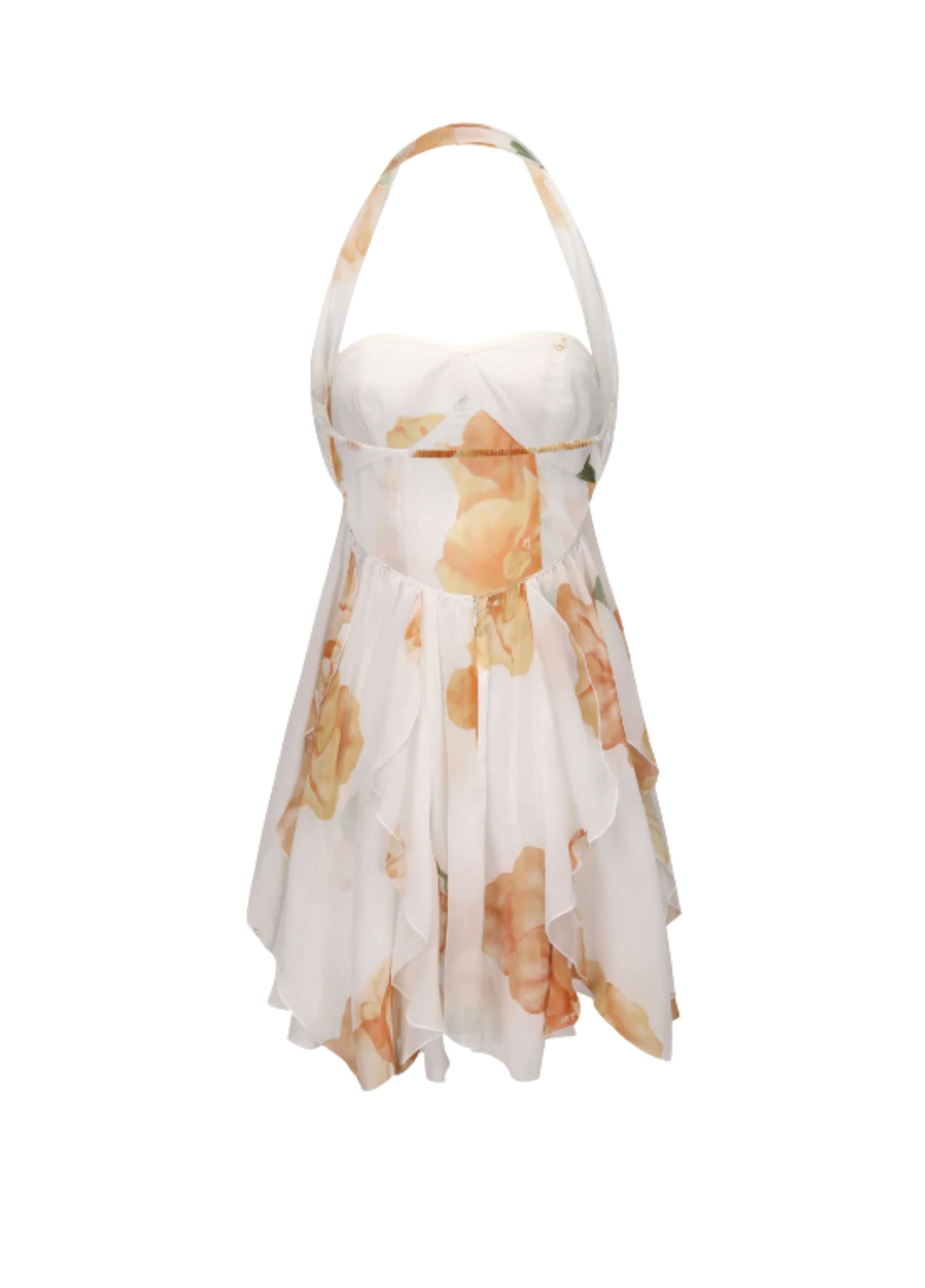 Serenade Mini Dress - White Floral