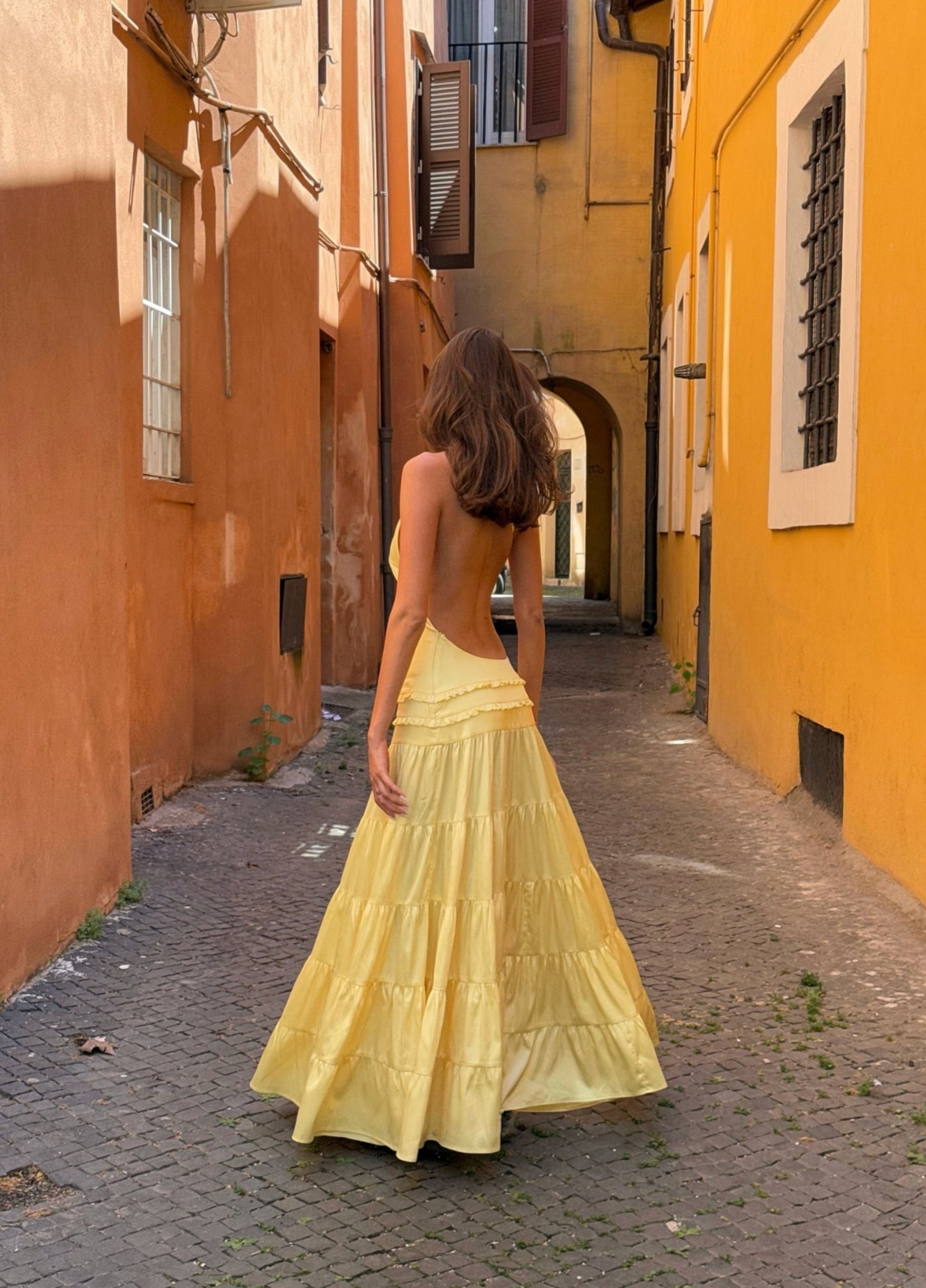 Adeline Maxi Dress - Yellow