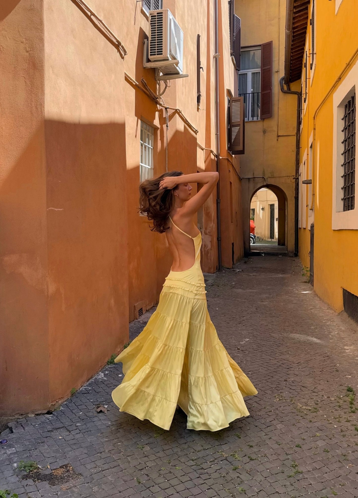 Adeline Maxi Dress - Yellow