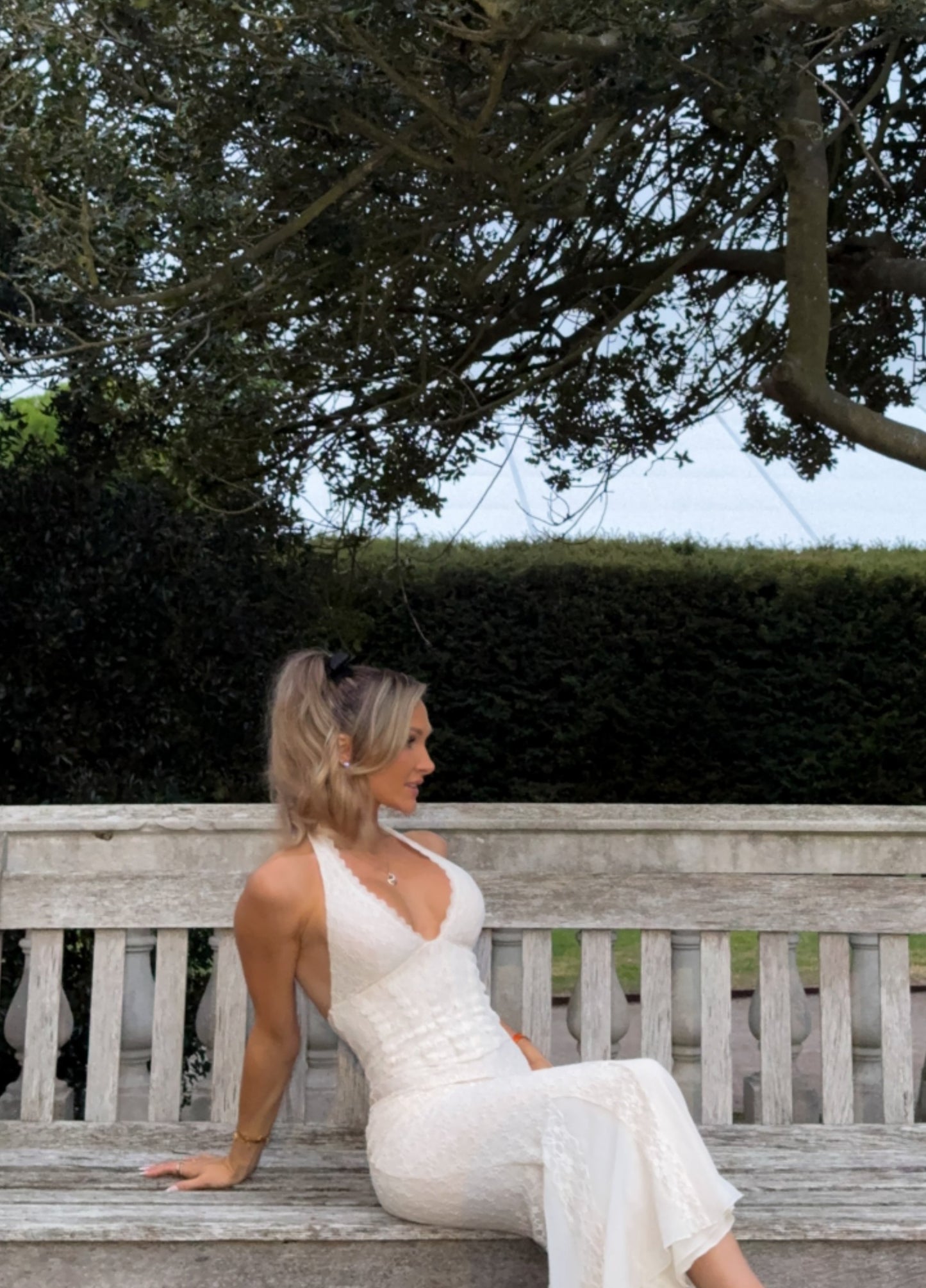 Anastasia Corset Maxi Dress - Ivory