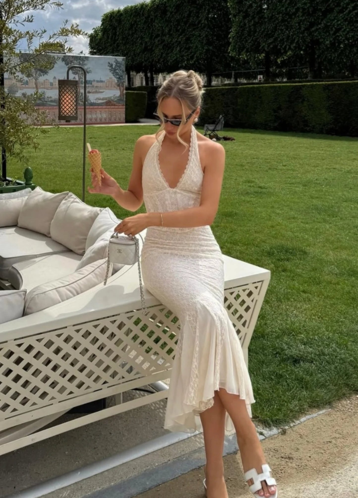 Anastasia Corset Maxi Dress - Ivory