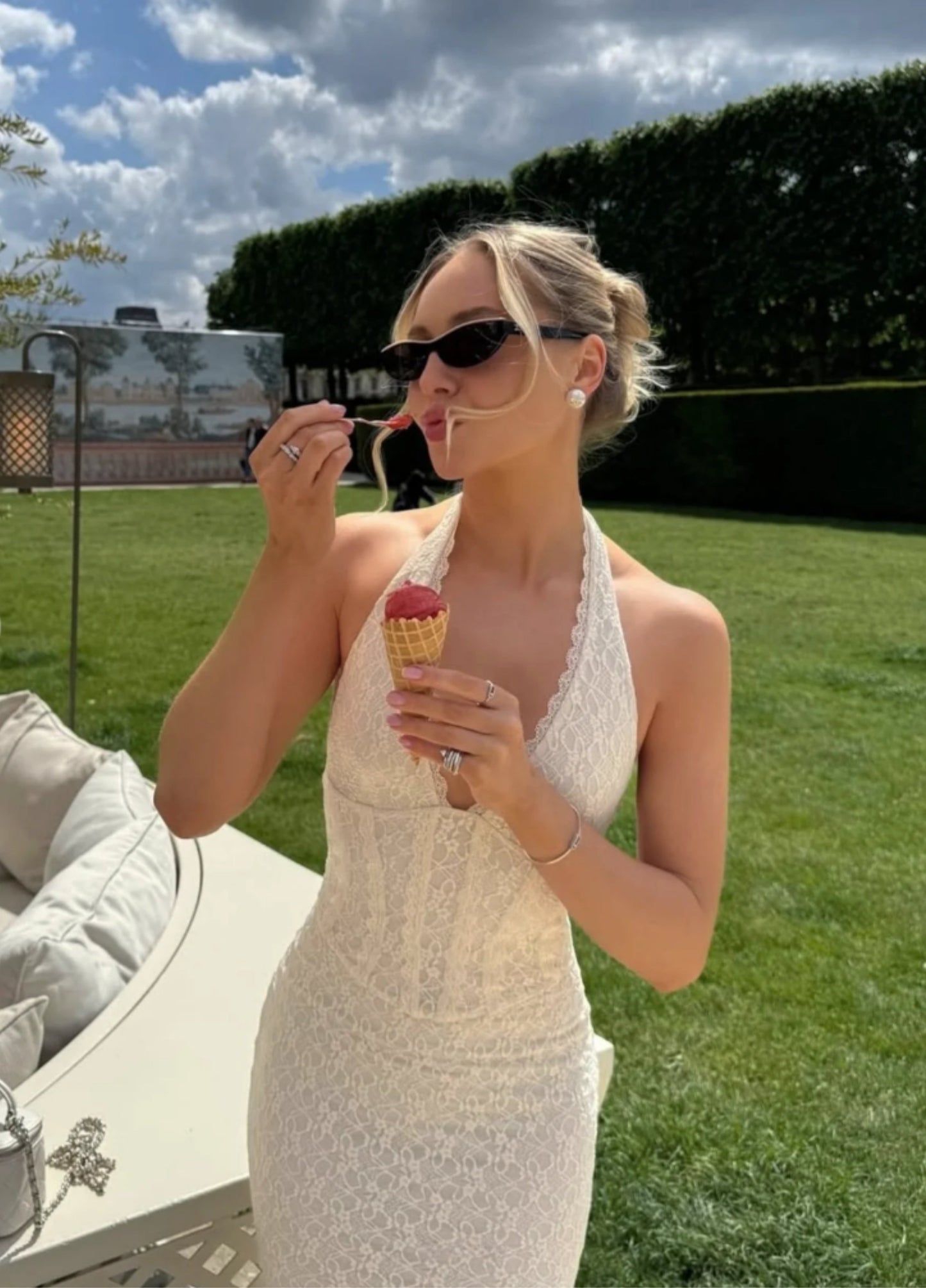 Anastasia Corset Maxi Dress - Ivory