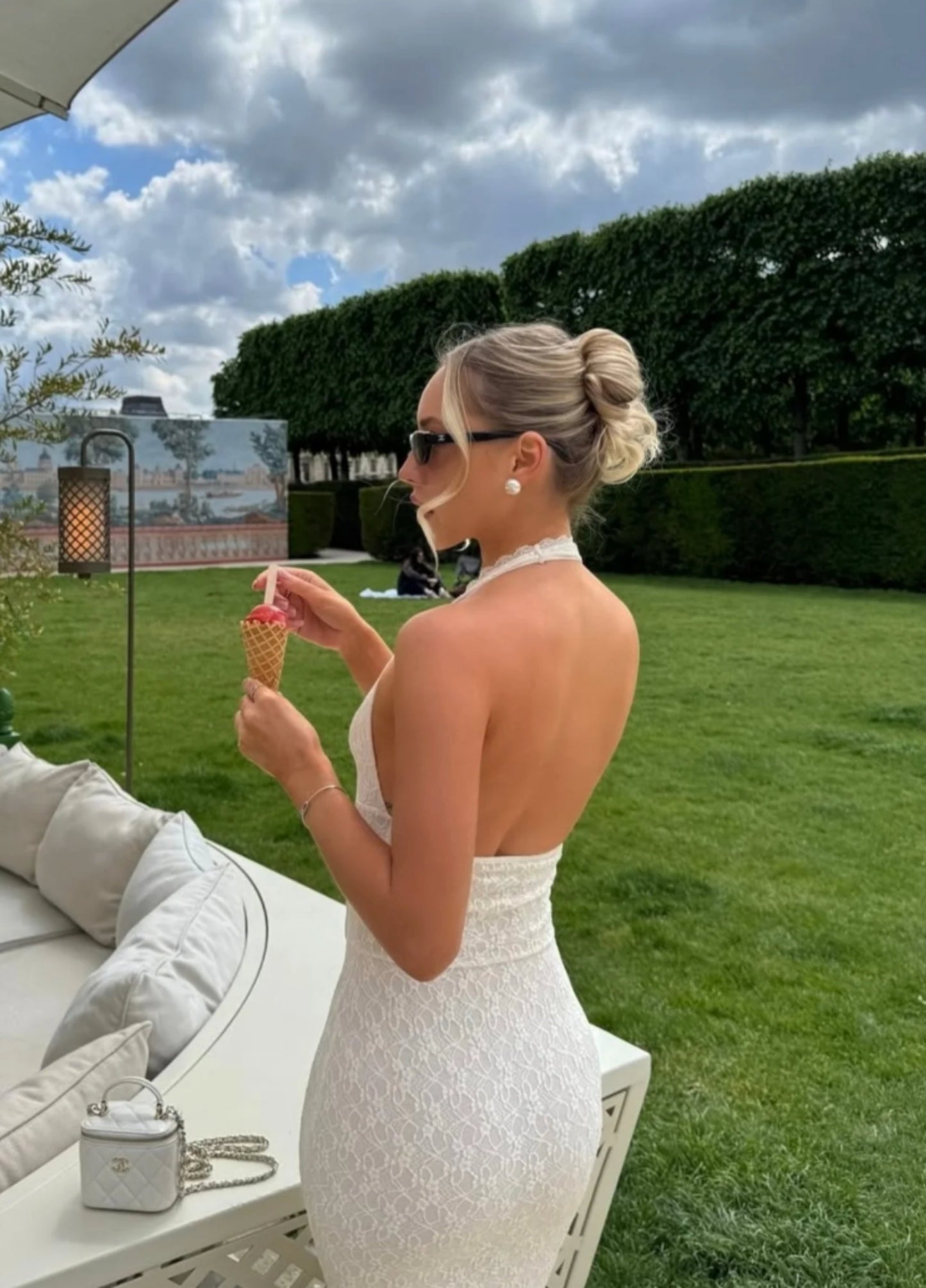 Anastasia Corset Maxi Dress - Ivory