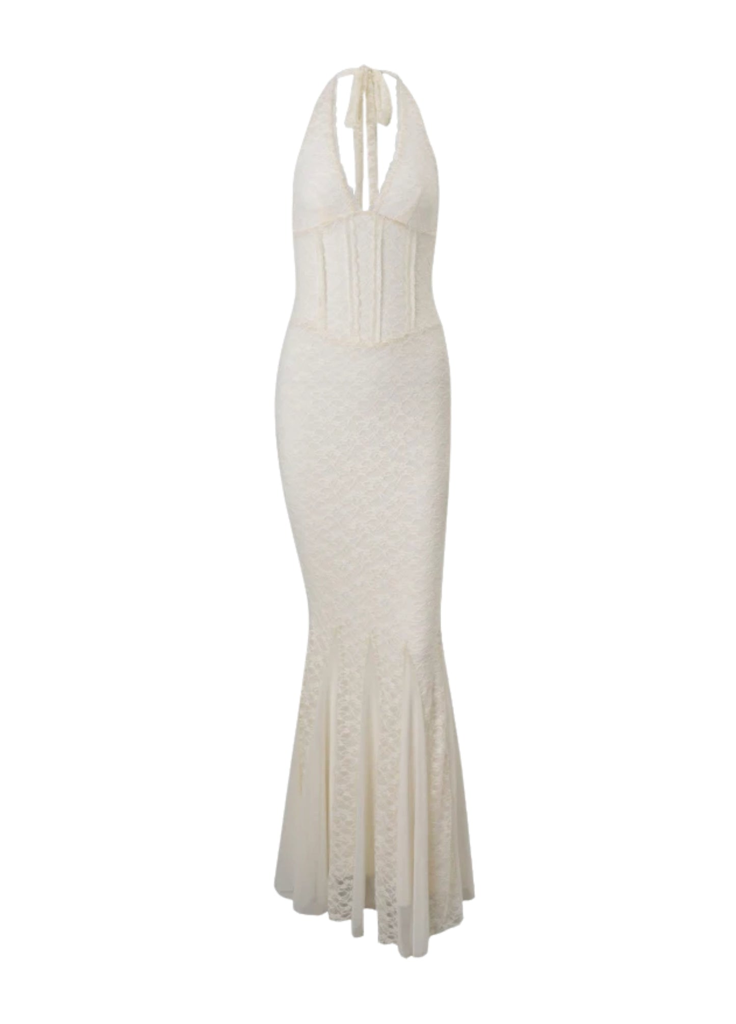 Anastasia Corset Maxi Dress - Ivory