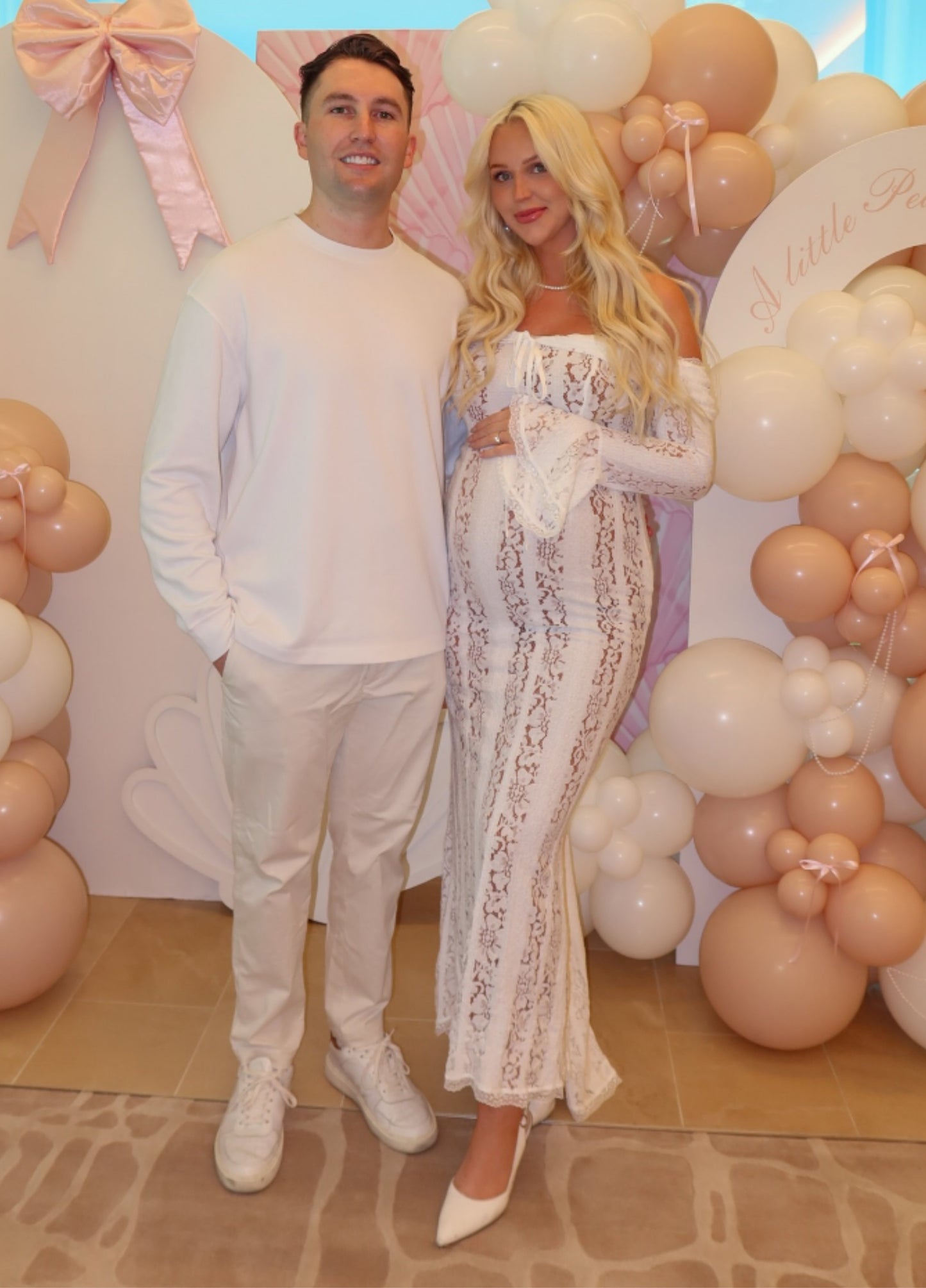 Clarisse Lace Maxi Dress - White