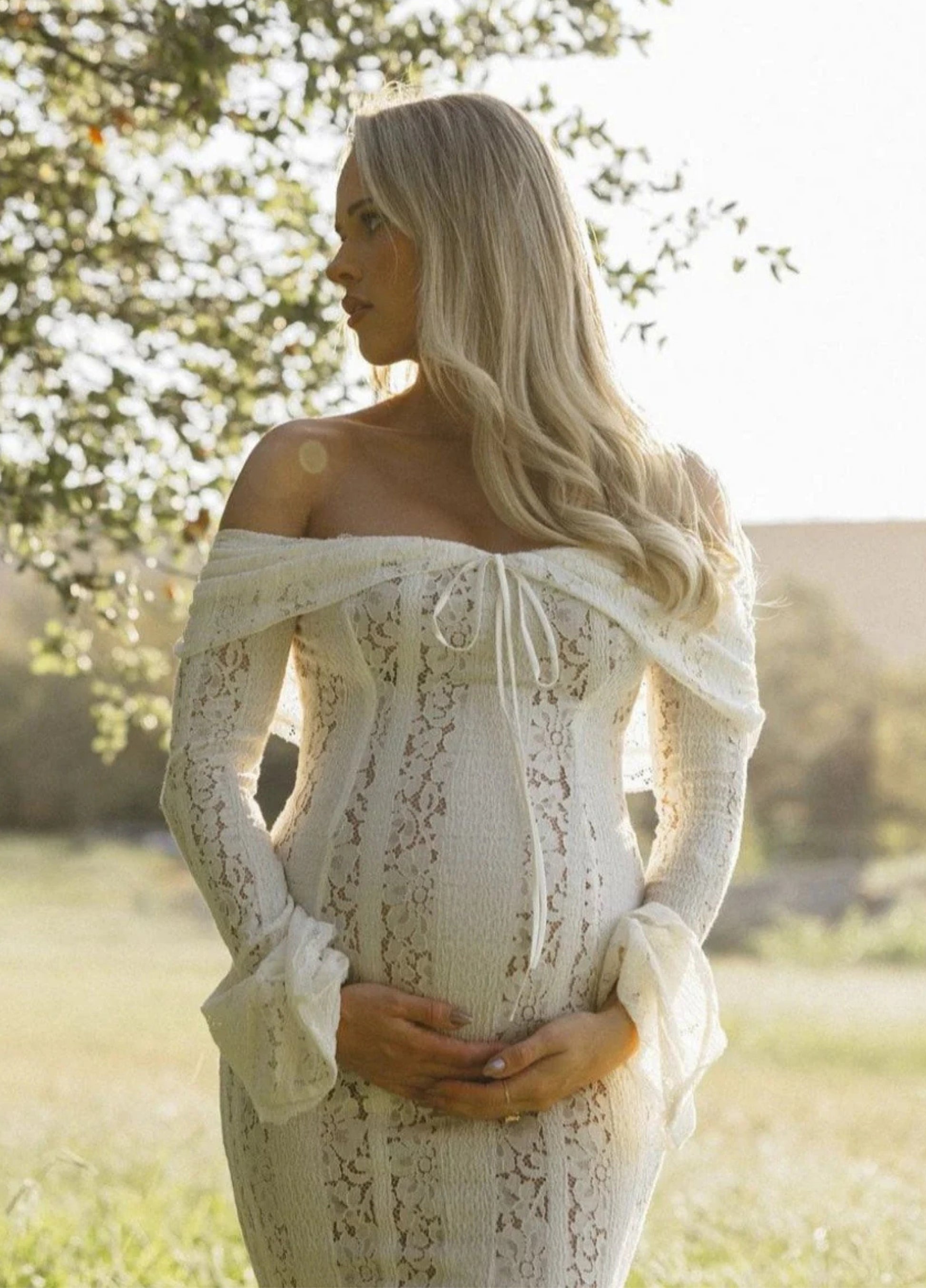 Clarisse Lace Maxi Dress - White ALTHEA ELISE Clarisse Lace Maxi Dress - White ALTHEA ELISE