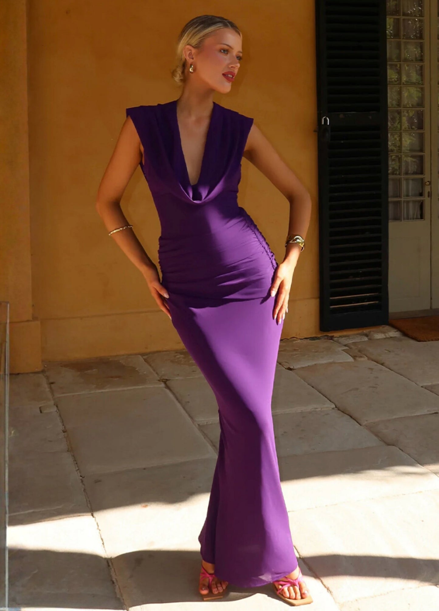 Colette Maxi Dress - Puprle