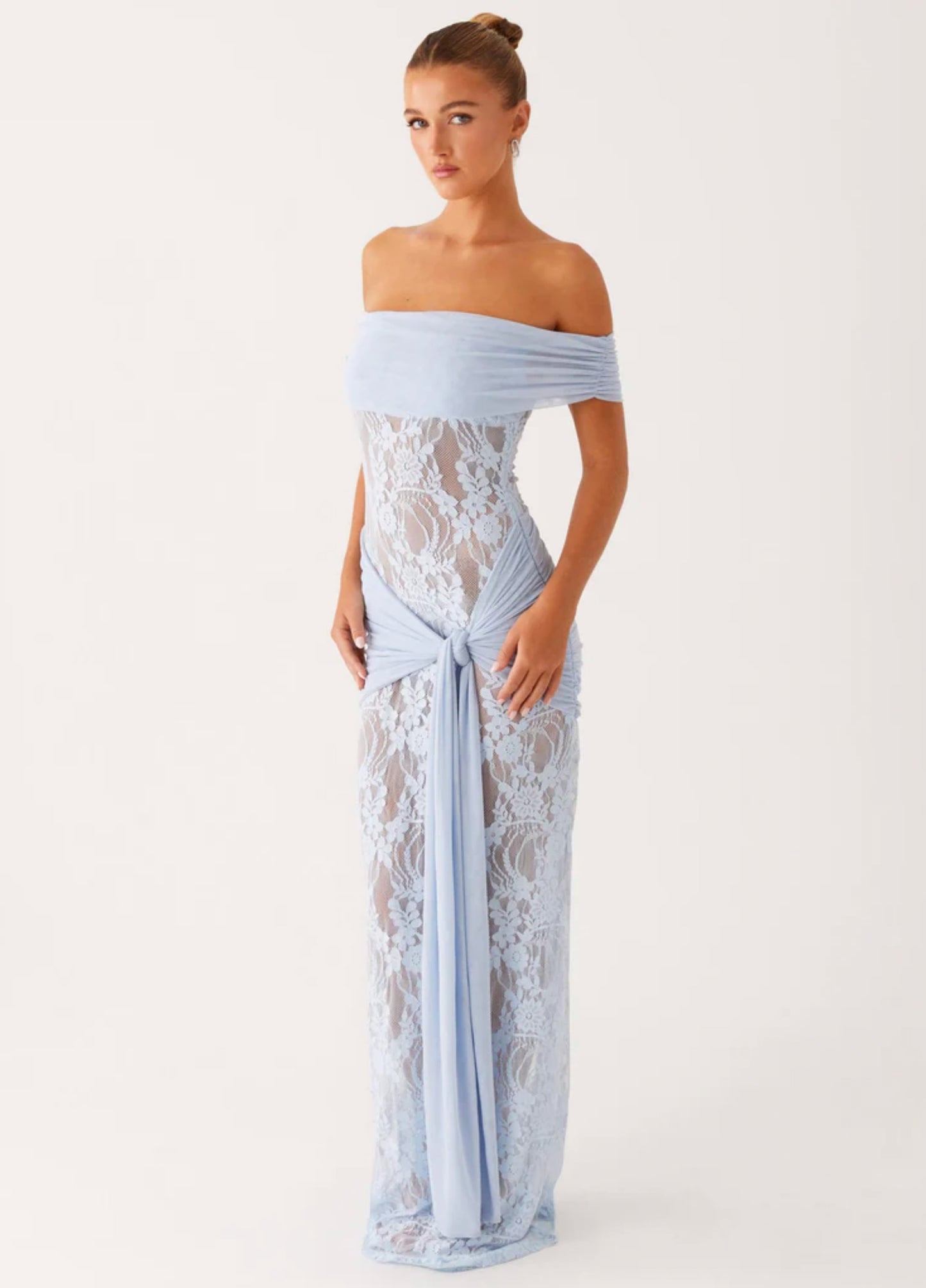 Elara Maxi Dress – Sky Blue