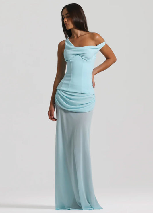 Elysia Maxi Dress - Sky Blue