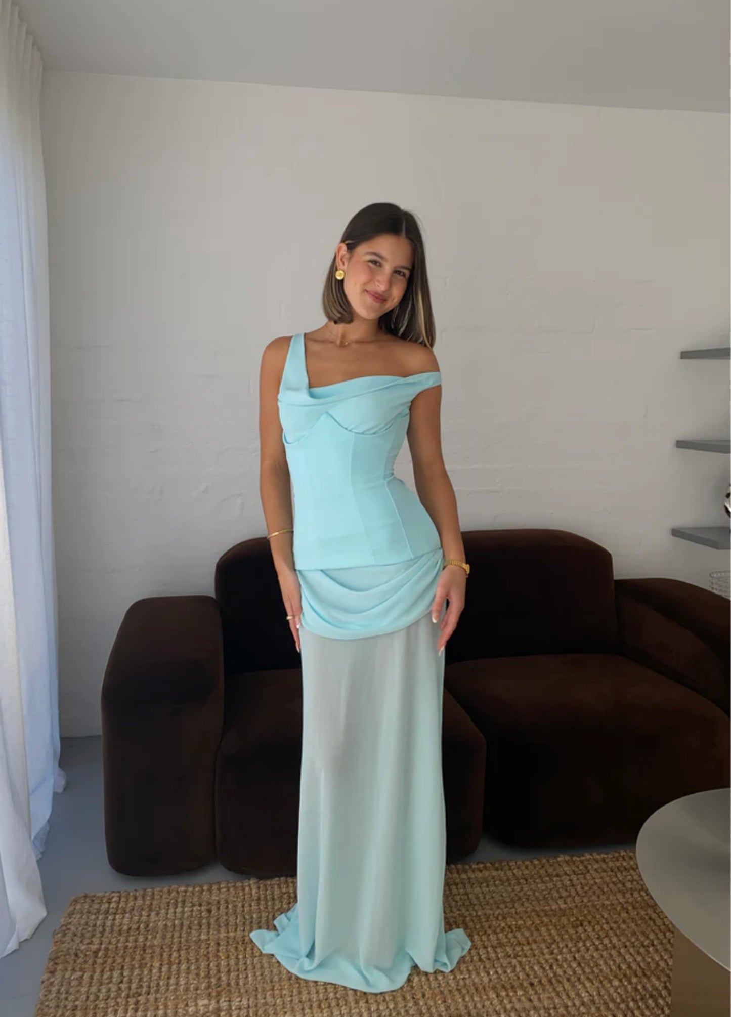 Elysia Maxi Dress - Sky Blue