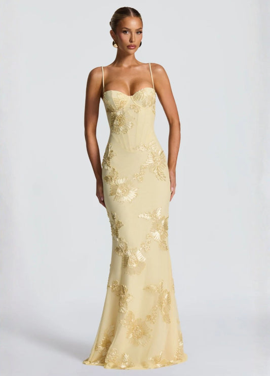 Evania Maxi Dress - Yellow