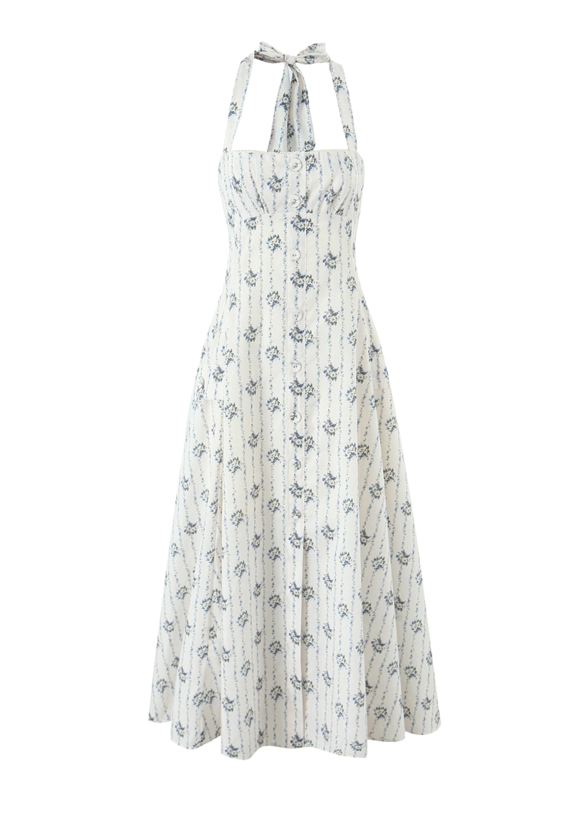 Isabelle Midi Dress - Cream Floral ALTHEA ELISE Isabelle Midi Dress - Cream Floral ALTHEA ELISE
