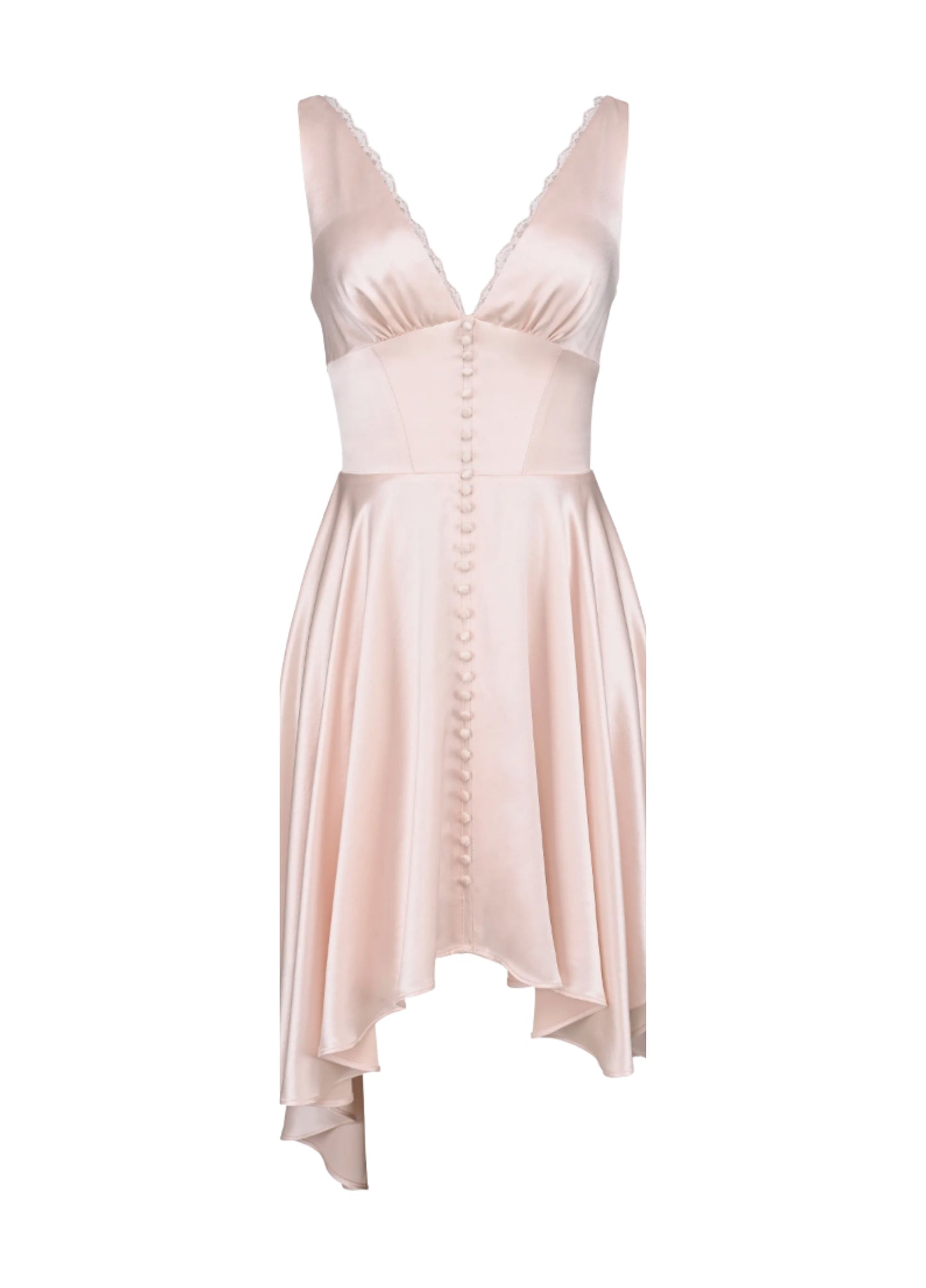 Juliette Satin Midi Dress - Pink