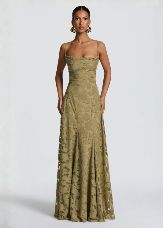 Lucia Maxi Dress - Olive