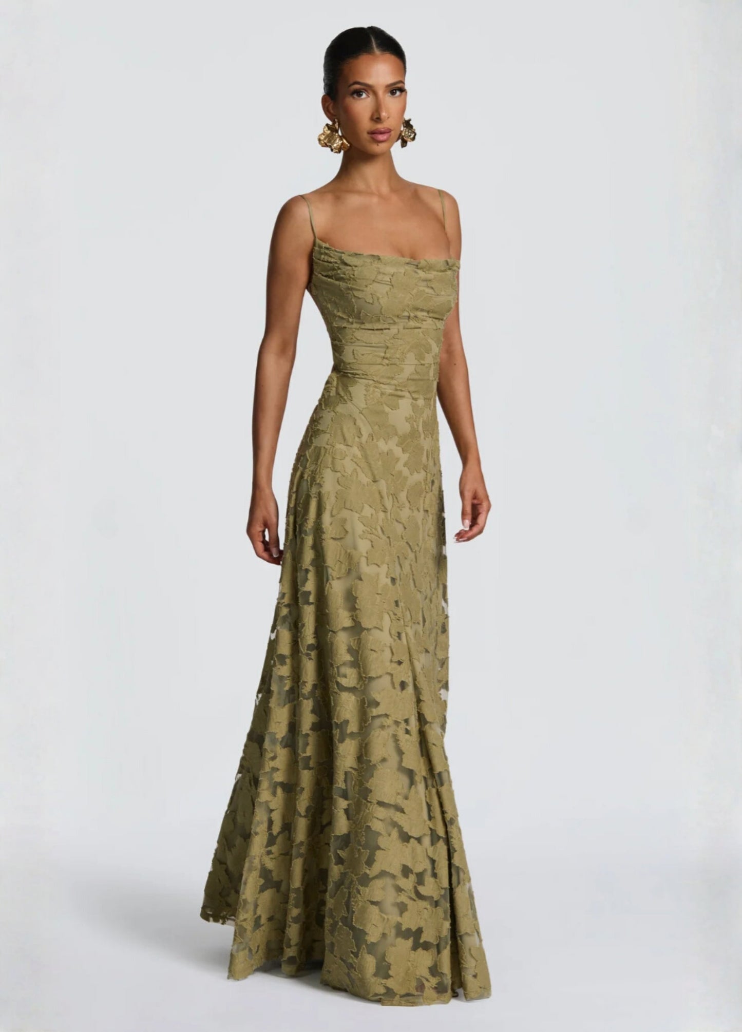 Lucia Maxi Dress - Olive