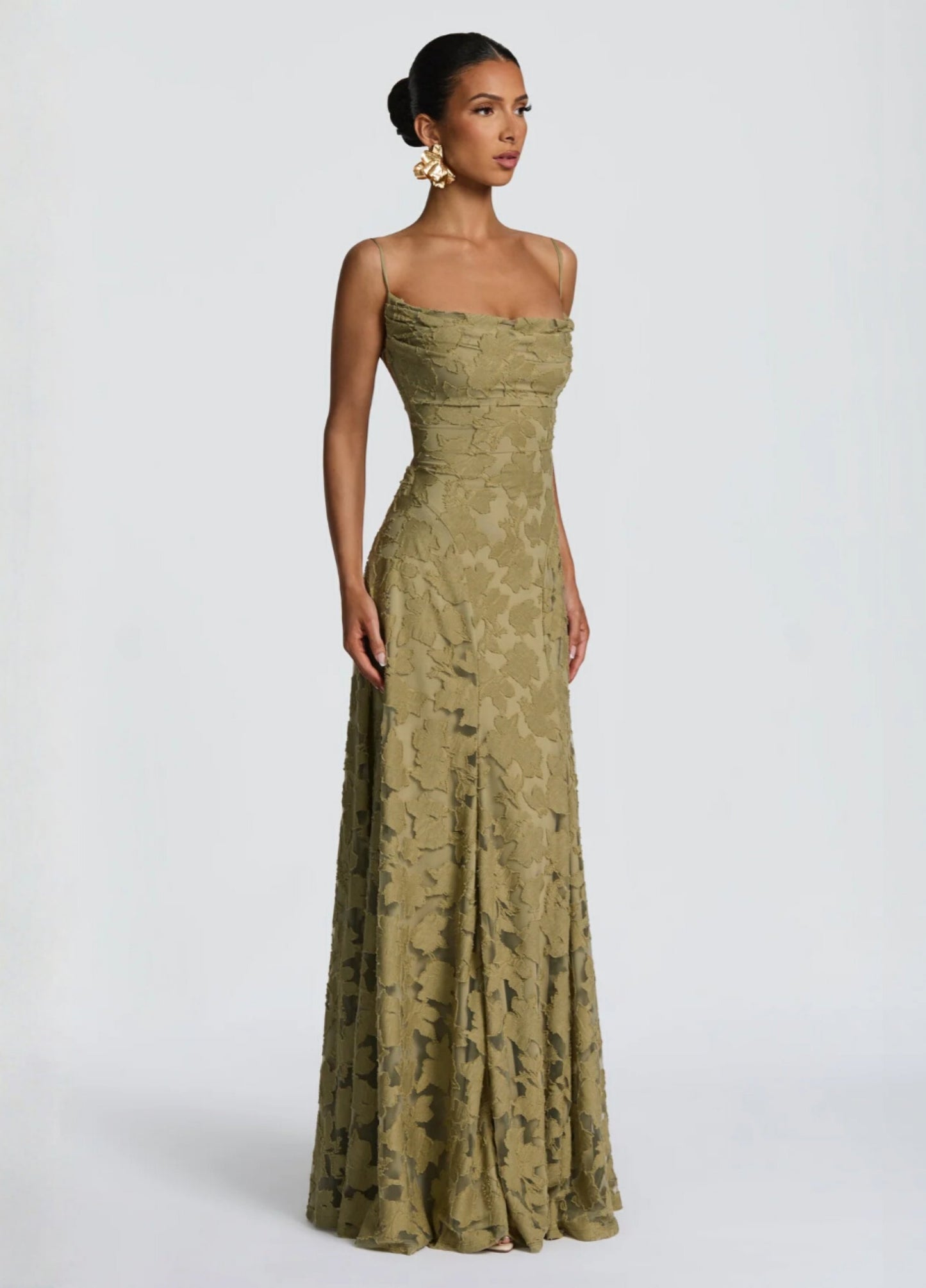 Lucia Maxi Dress - Olive