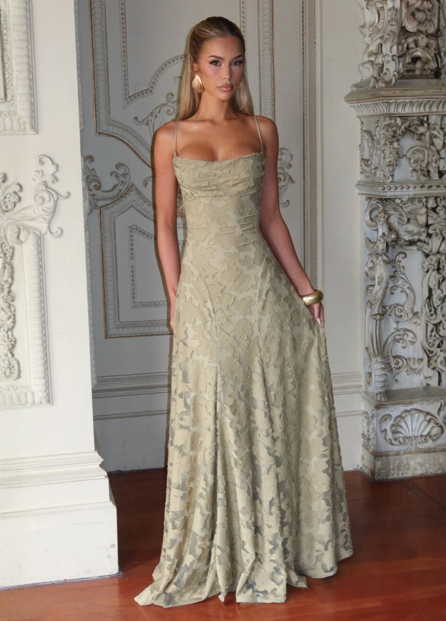 Lucia Maxi Dress - Olive
