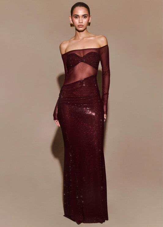 Maeve Maxi Dress - Wine