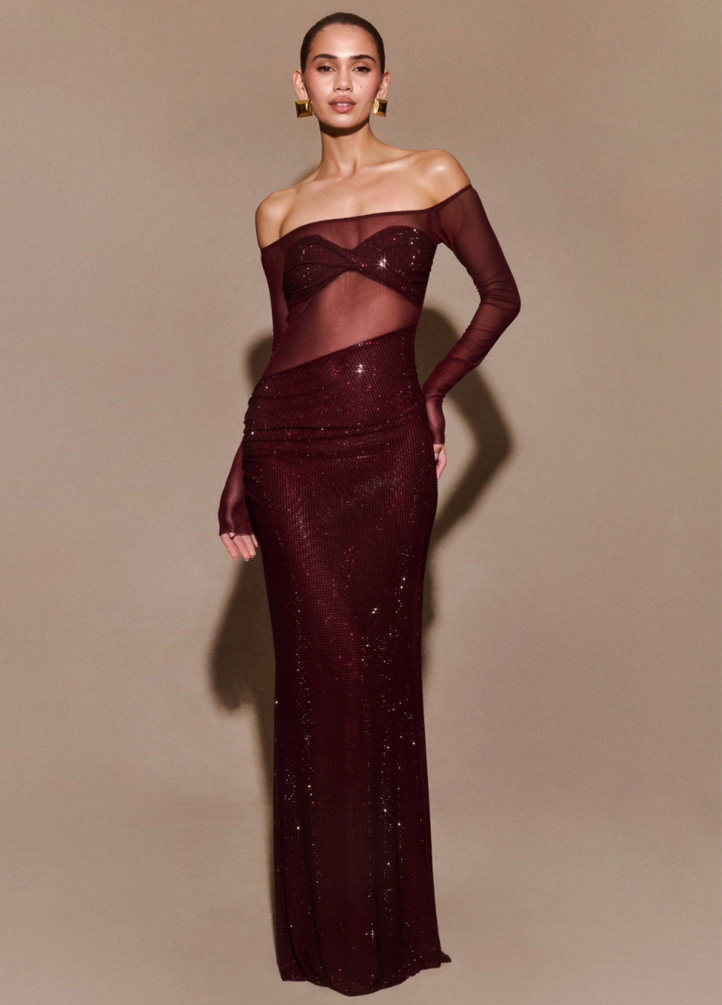 Maeve Maxi Dress - Wine