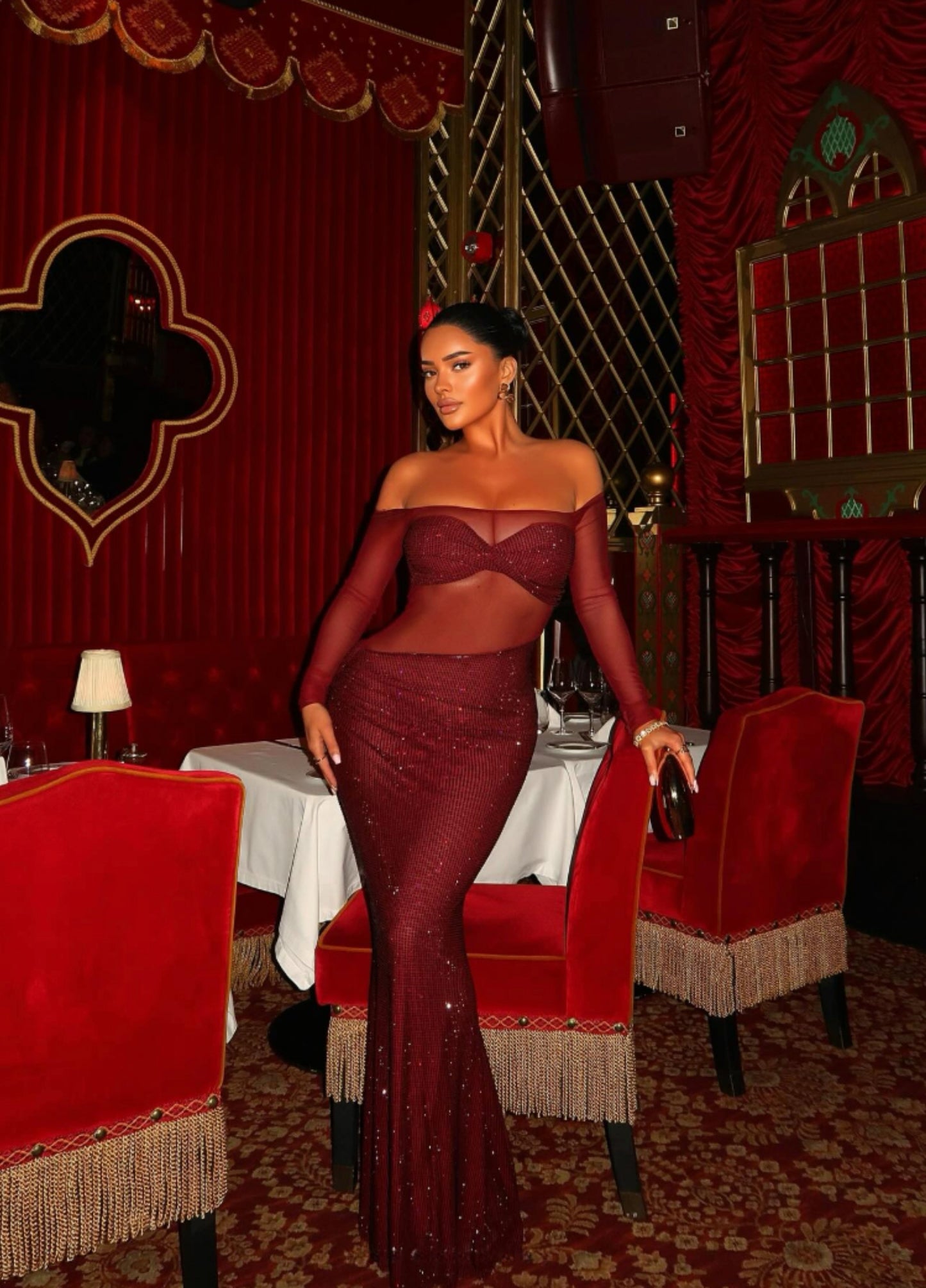 Maeve Maxi Dress - Wine