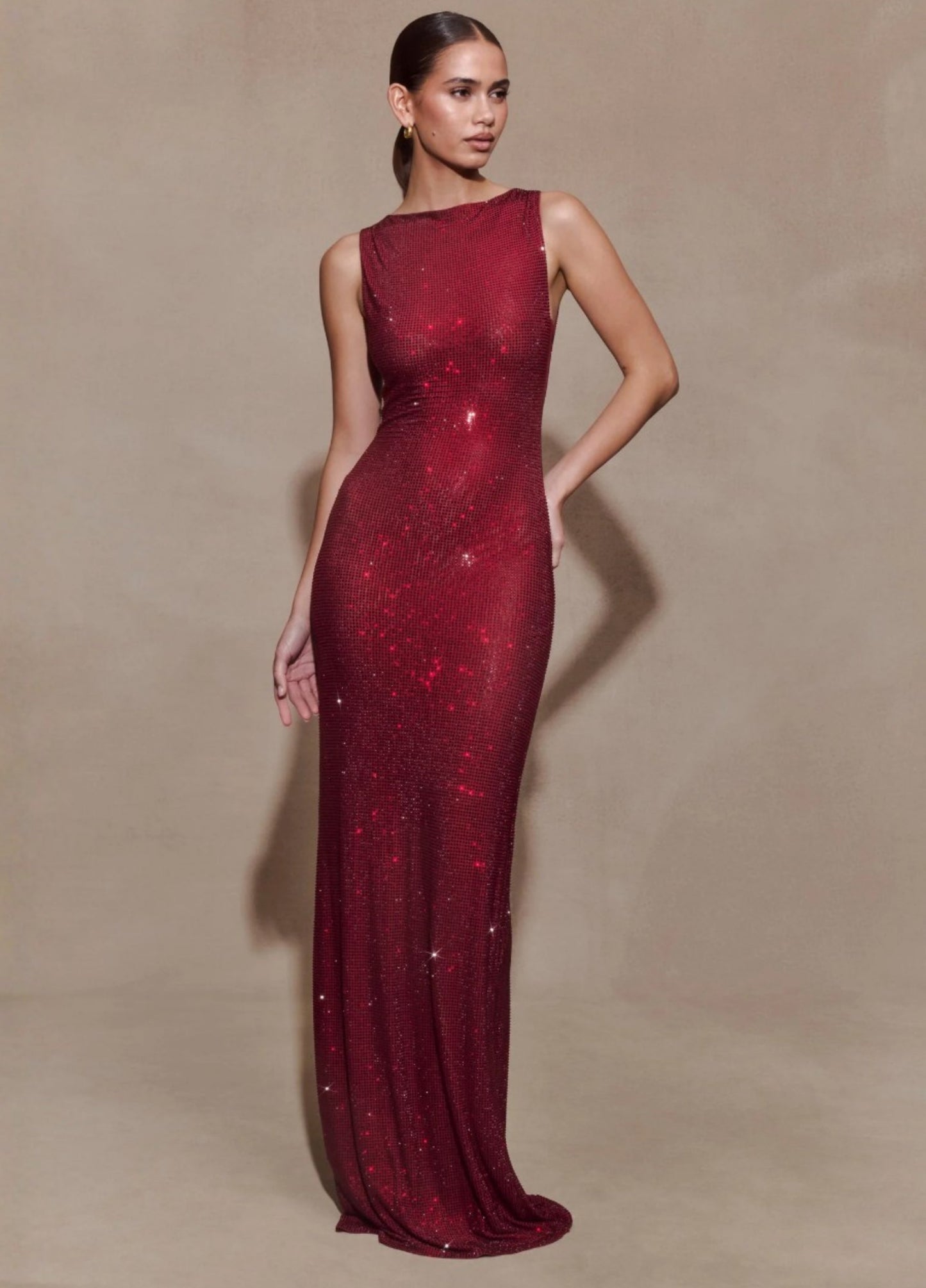 Noctra Maxi Dress - Wine