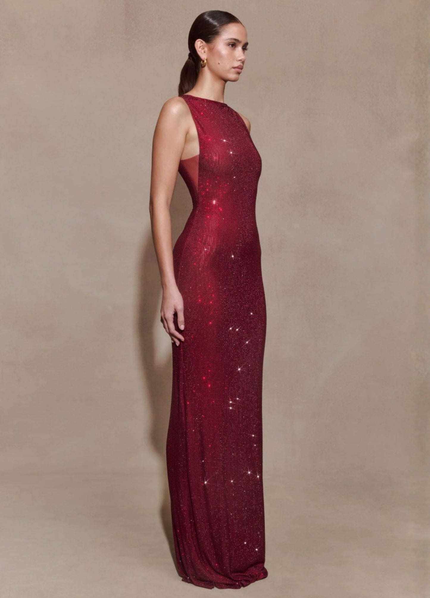 Noctra Maxi Dress - Wine